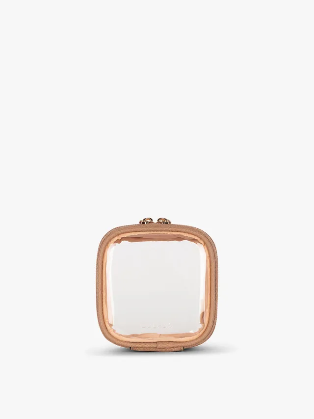 calpak-kaya-tiny-clear-trousse-maquillage-glazed-dark-cherry image 1