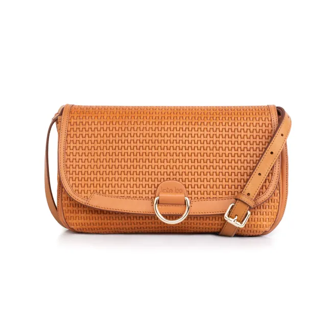 kate-lee-zelie-tresse-sac-bandouli-re-cognac-vachette-tress-e image 1