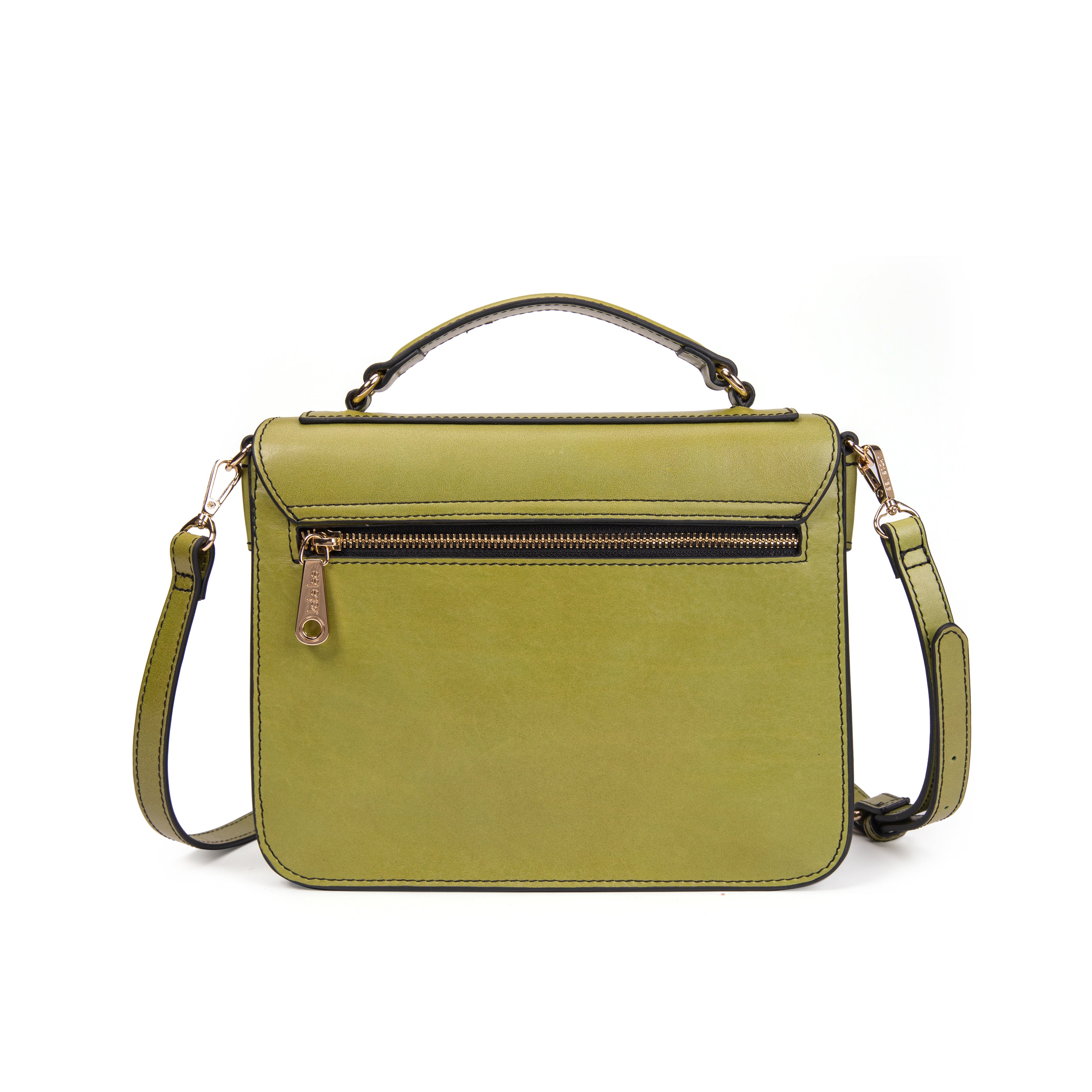 kate-lee-eiffel-sac-bandouli-re-cuir-vert-rabat image 4