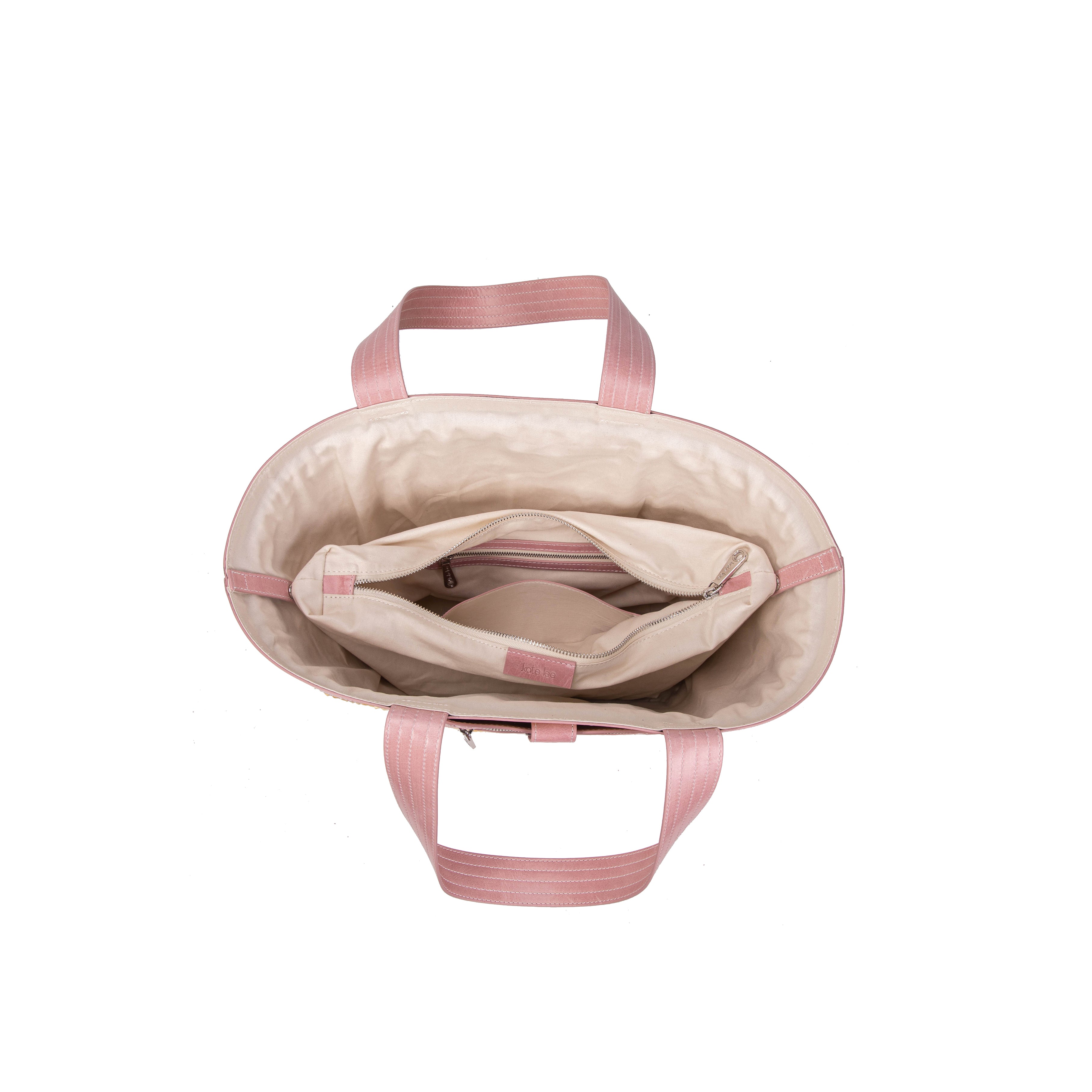 kate-lee-panier-madeleine-sac-cabas-paille-rose image 3