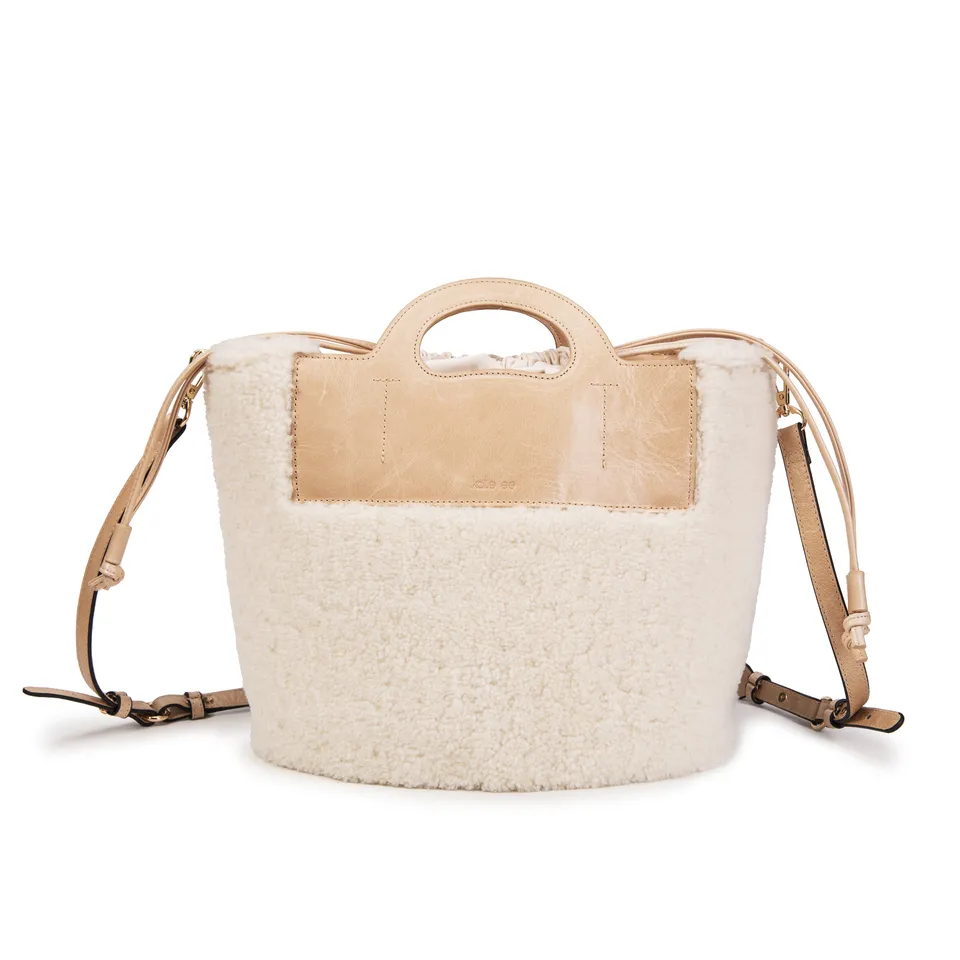 kate-lee-st-tropez-sac-seau-shearling-beige-28-cm image 1