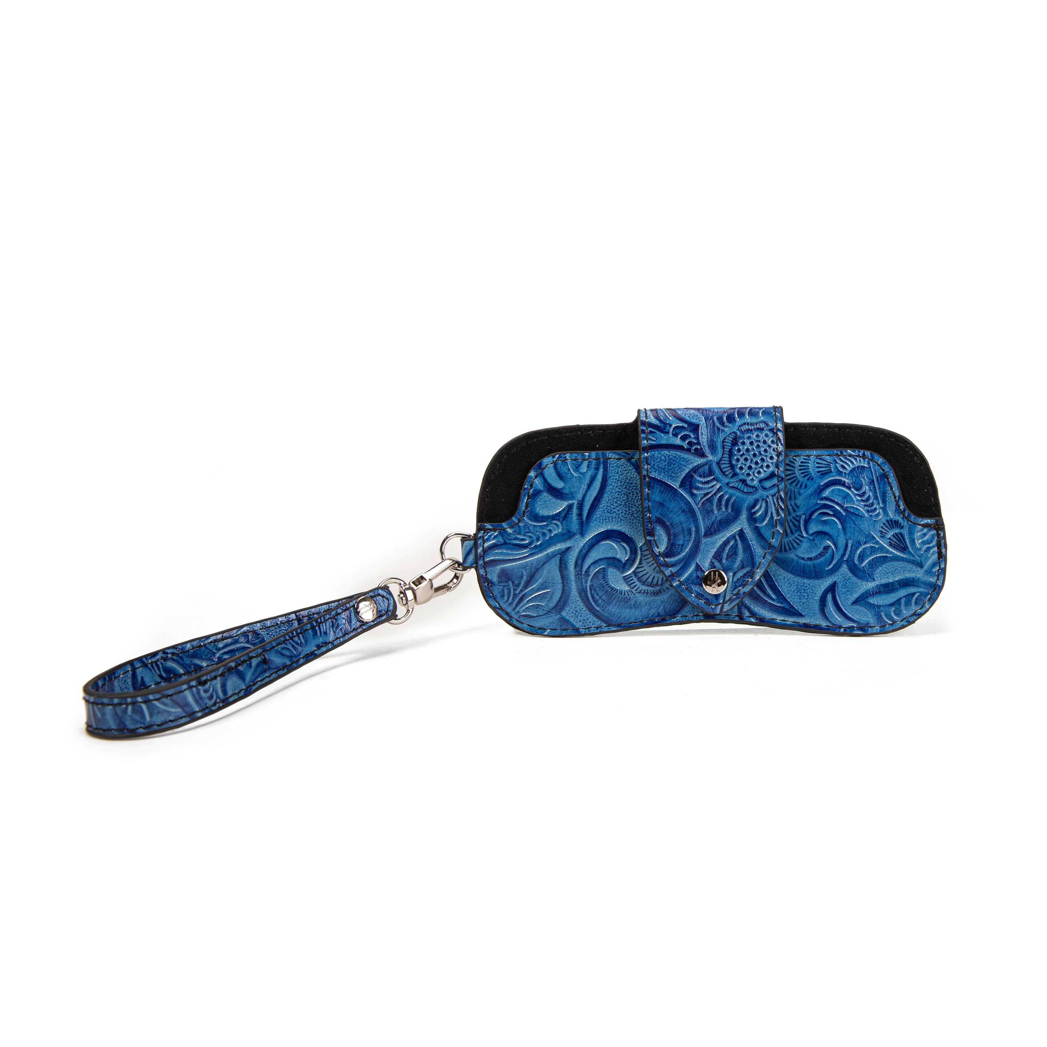 kate-lee-ecrin-tui-lunettes-cuir-bleu-arabesque image 1