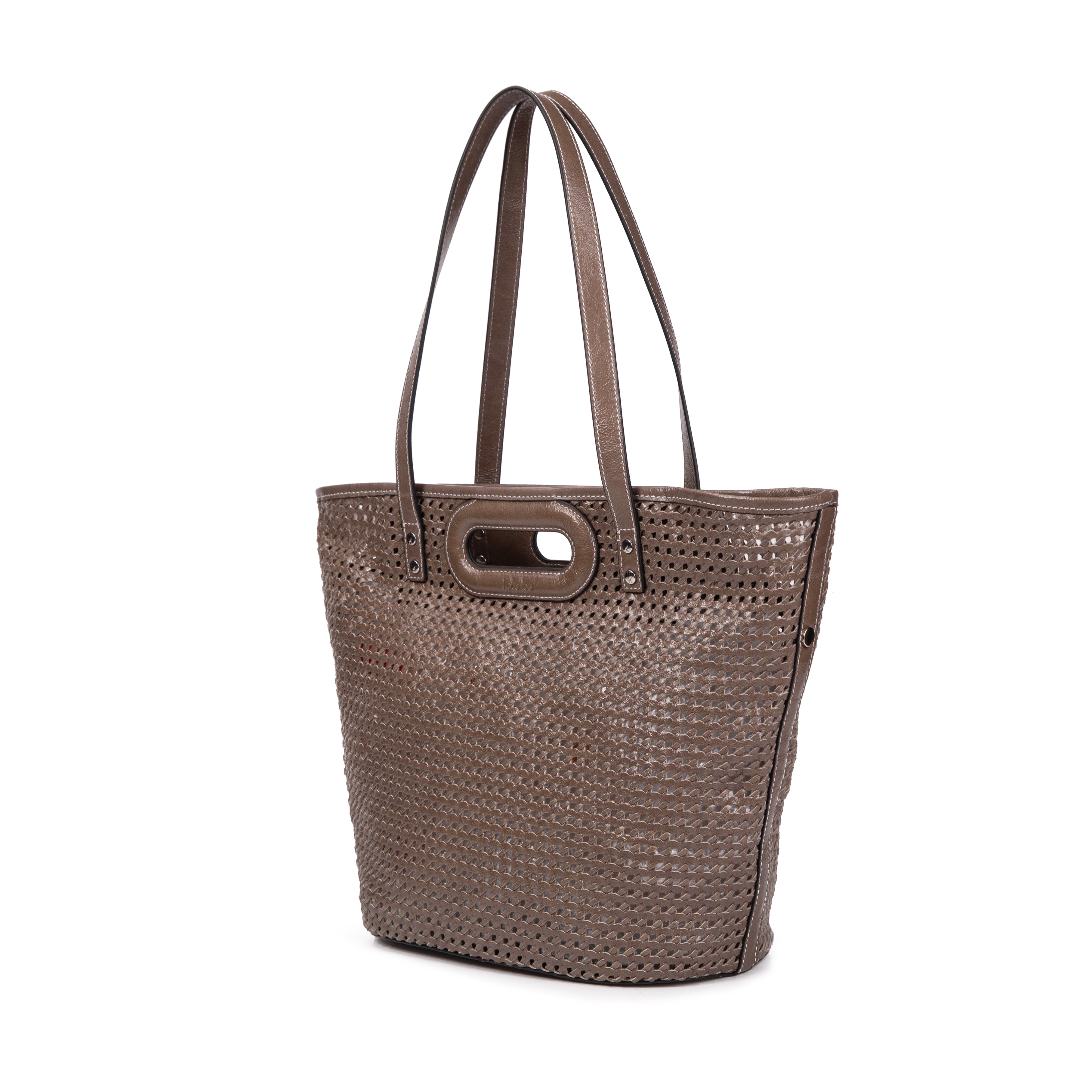 kate-lee-ofine-sac-cabas-cuir-tress-taupe image 2