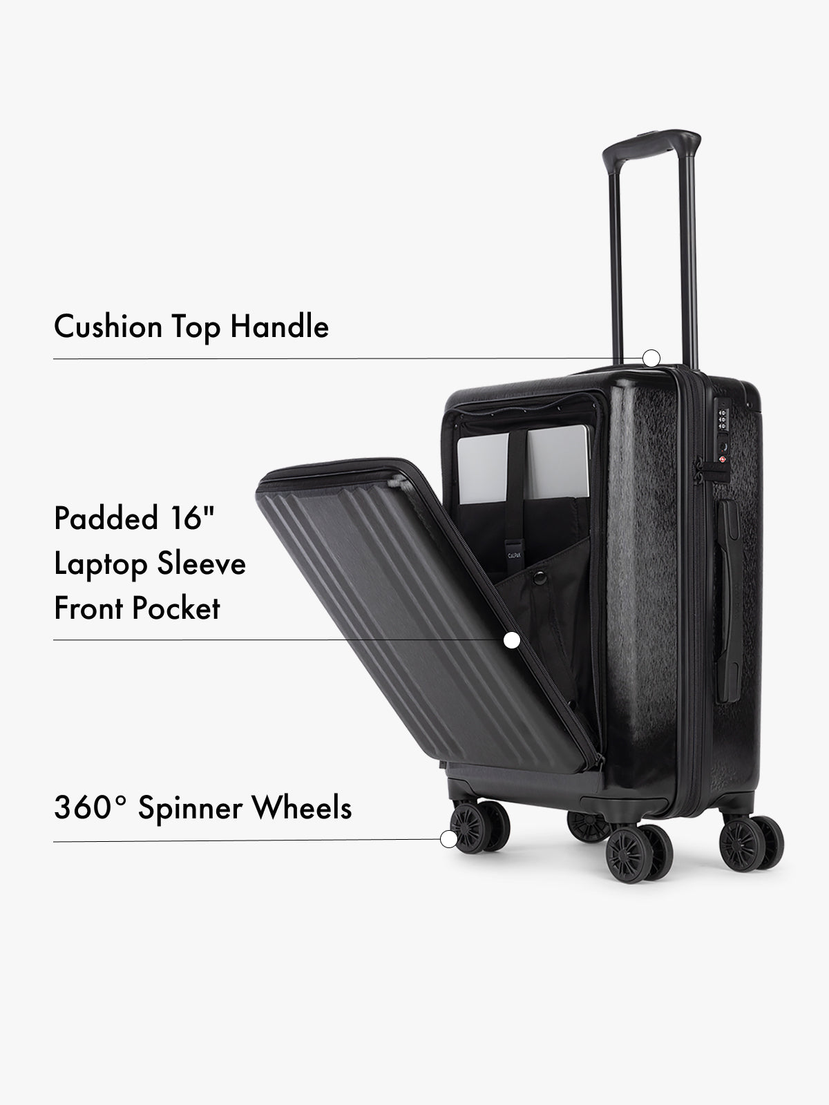 calpak-ambeur-front-pocket-carry-on-valise-cabine-rigide-poche-pc image 3