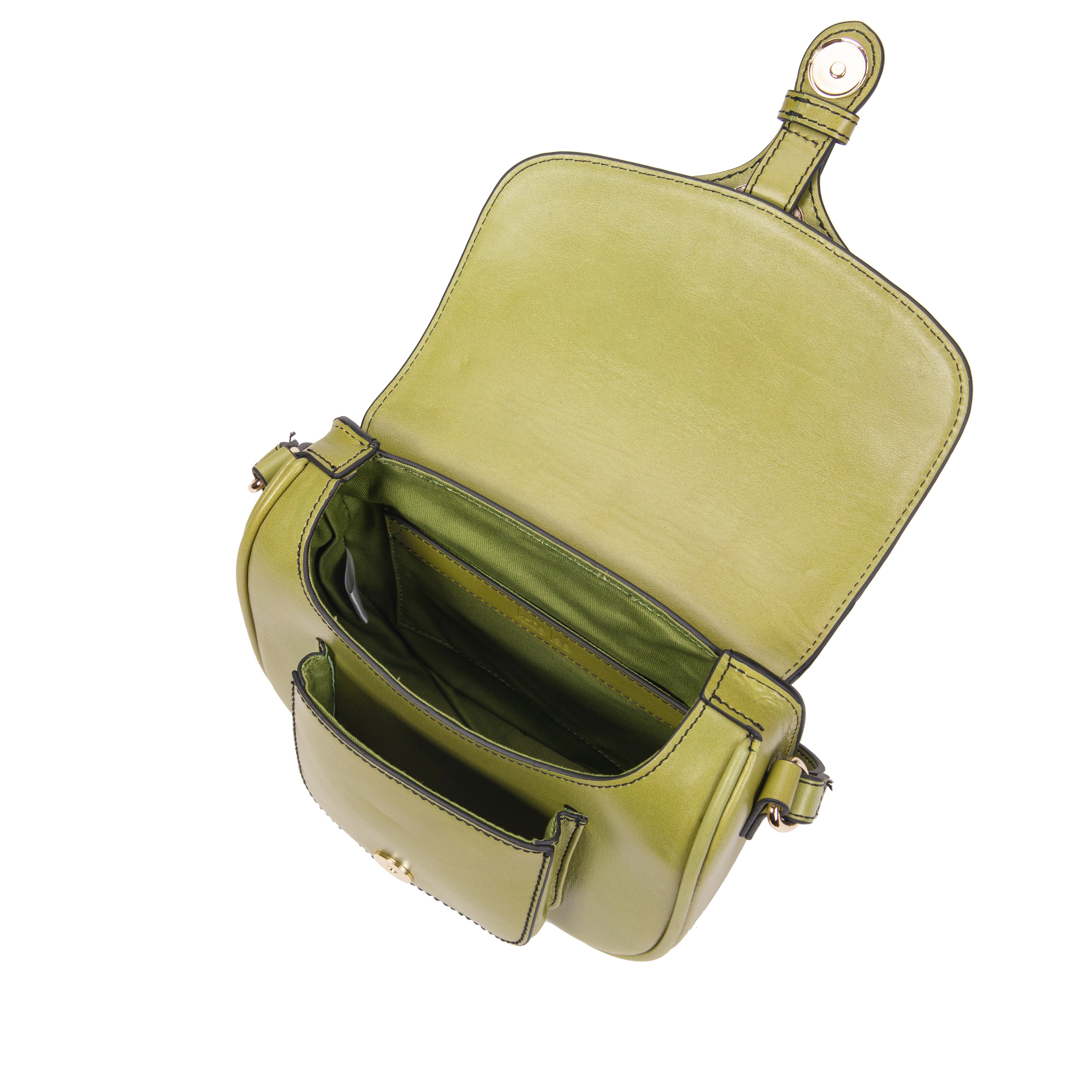 kate-lee-emelyne-gibeci-re-cuir-vert-lisse image 3