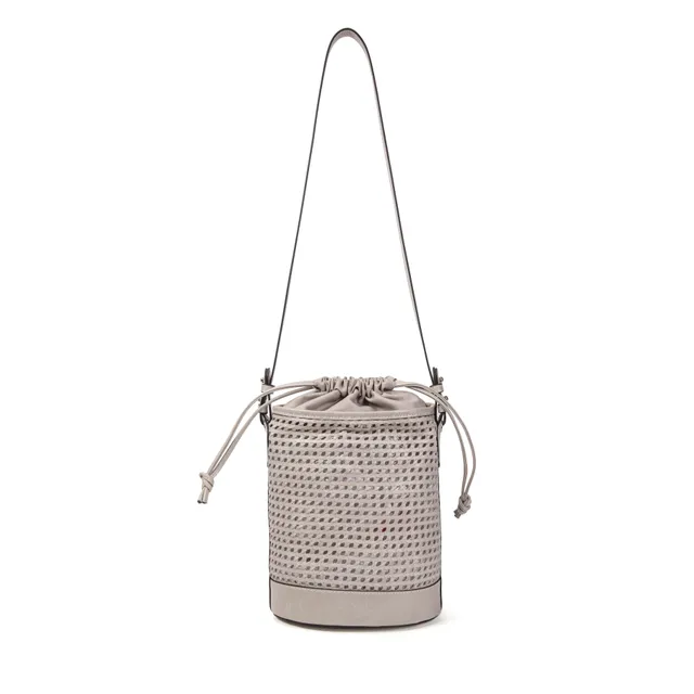 kate-lee-louvre-sac-seau-cuir-perle-tress image 1
