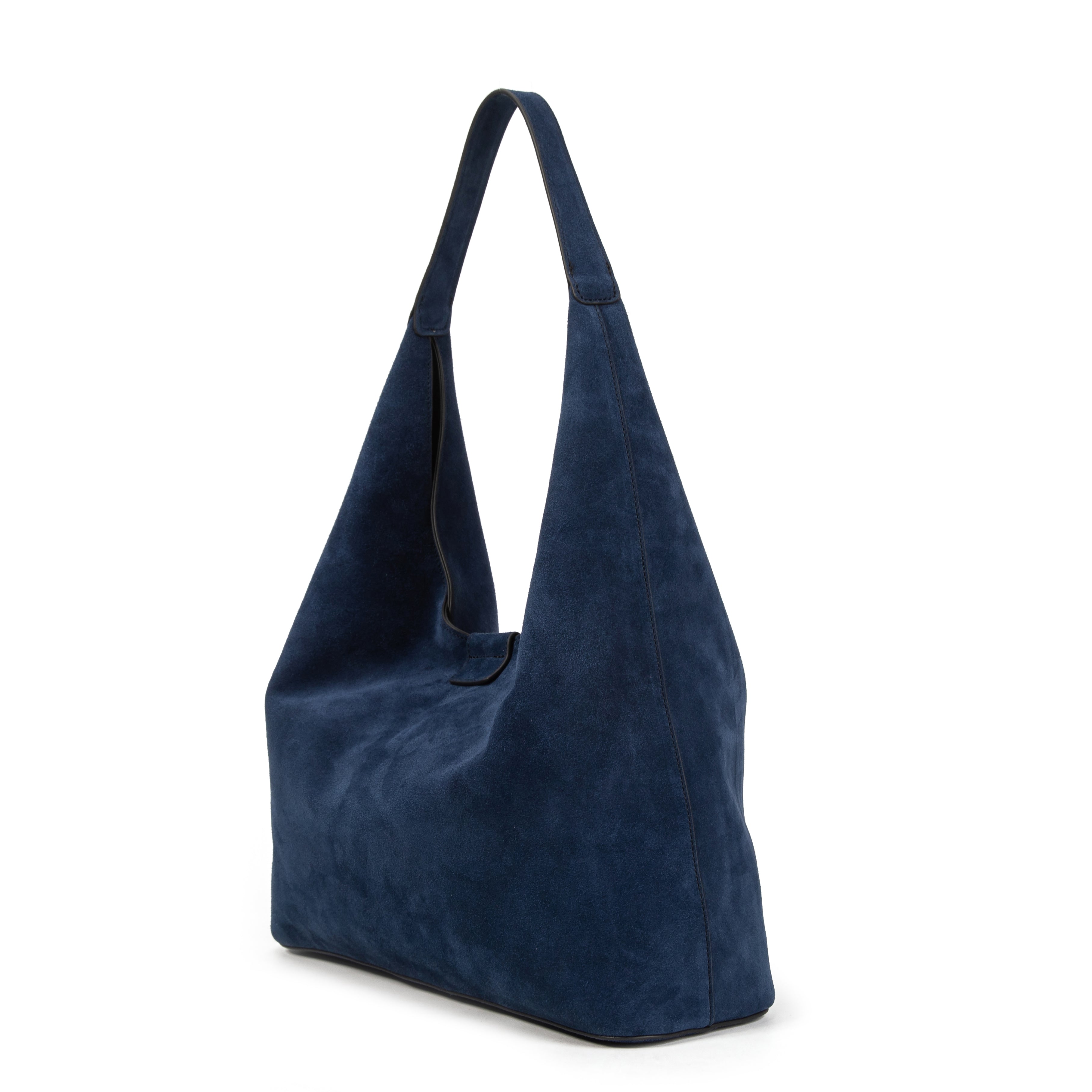 kate-lee-lune-sac-cabas-cuir-bleu-fonc-velours image 2