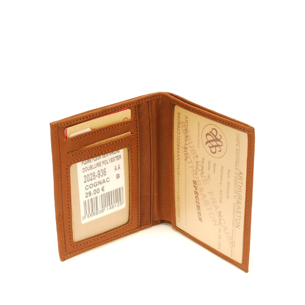 arthur-et-aston-johany-portefeuille-cuir-cognac-anti-rfid-2 image 2