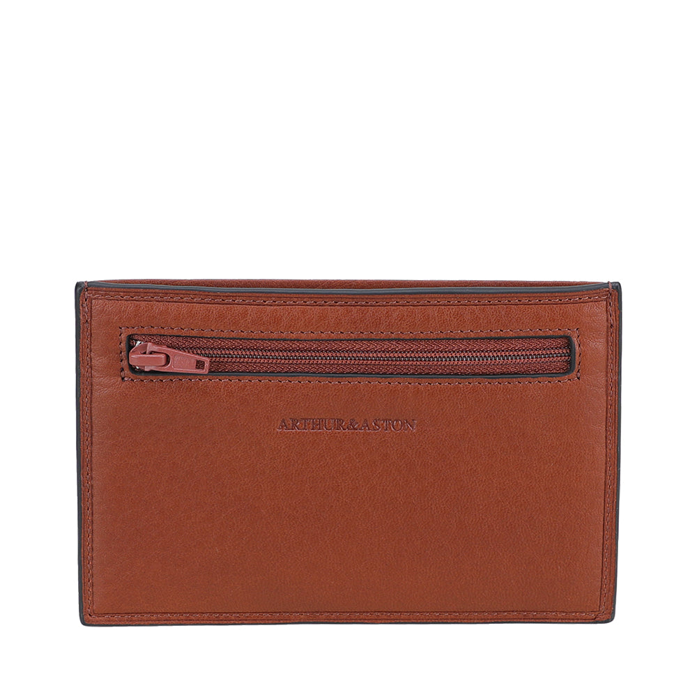 arthur-et-aston-jos-porte-papiers-cuir-cognac-zipp image 1