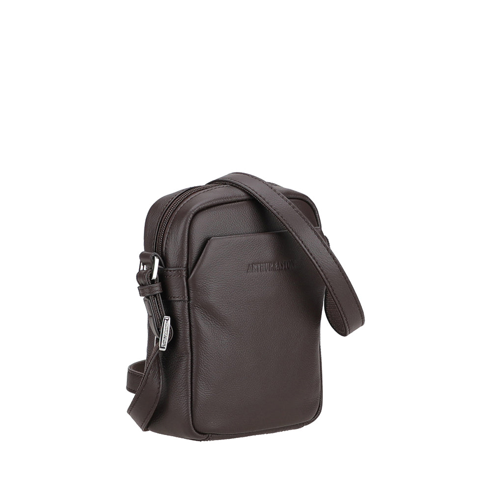 arthur-et-aston-sim-on-sac-travers-cuir-noir-homme image 6