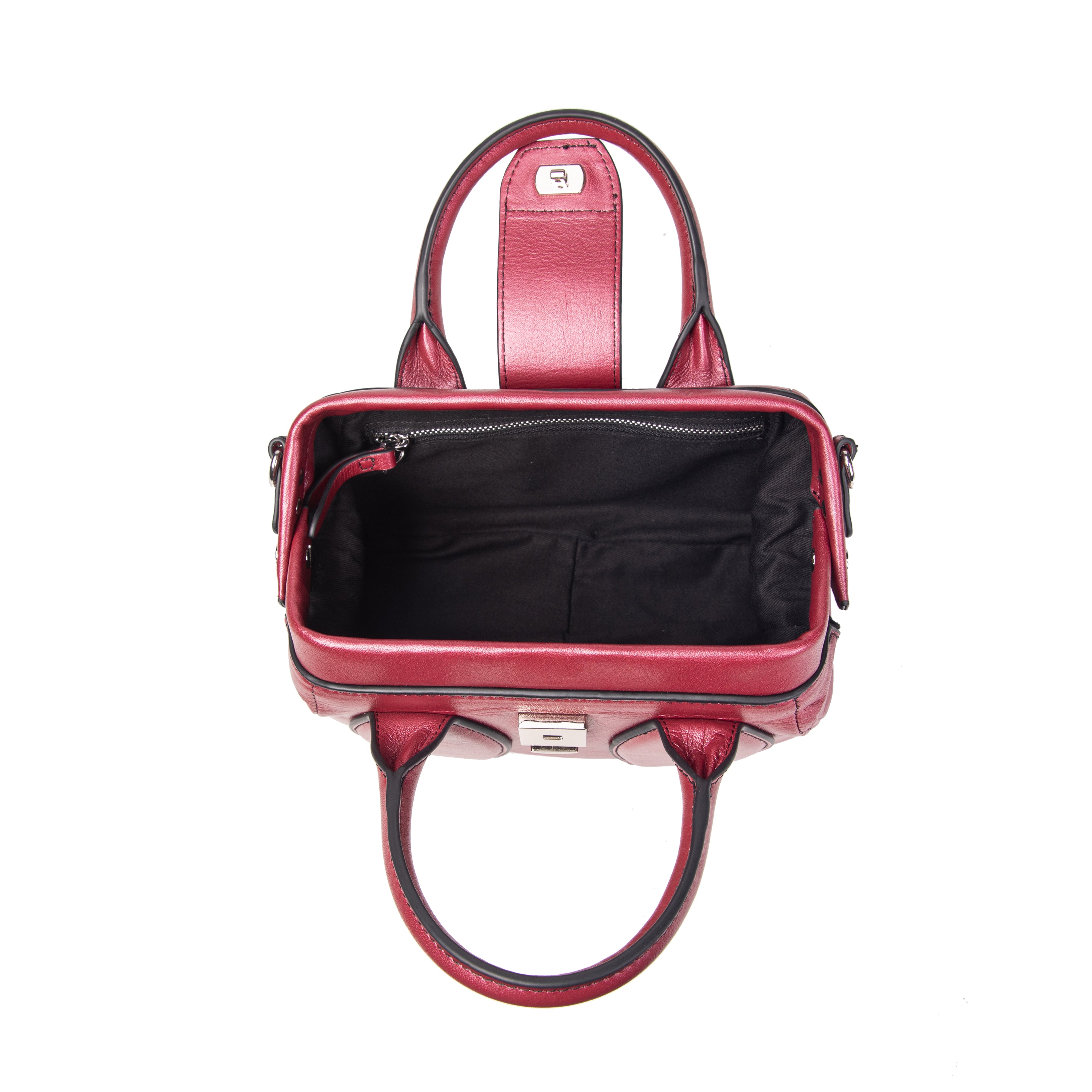 kate-lee-pikasso-sac-bandouli-re-cuir-rouge-nacr image 3