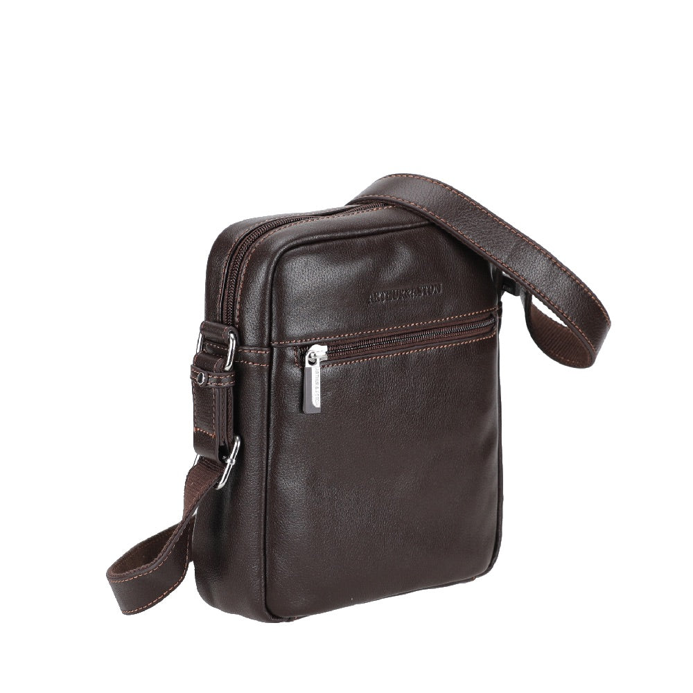 arthur-et-aston-dorian-sac-travers-grand-cuir-noir-homme image 8