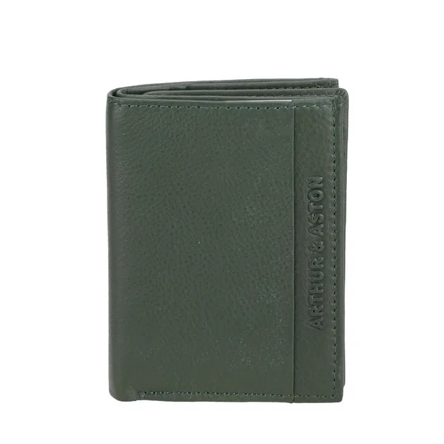 arthur-et-aston-terry-portefeuille-cuir-vert-rfid image 1