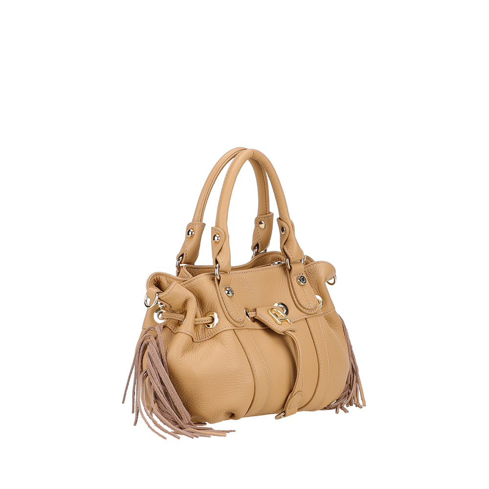 arthur-et-aston-camille-mini-sac-cuir-cognac-franges image 8