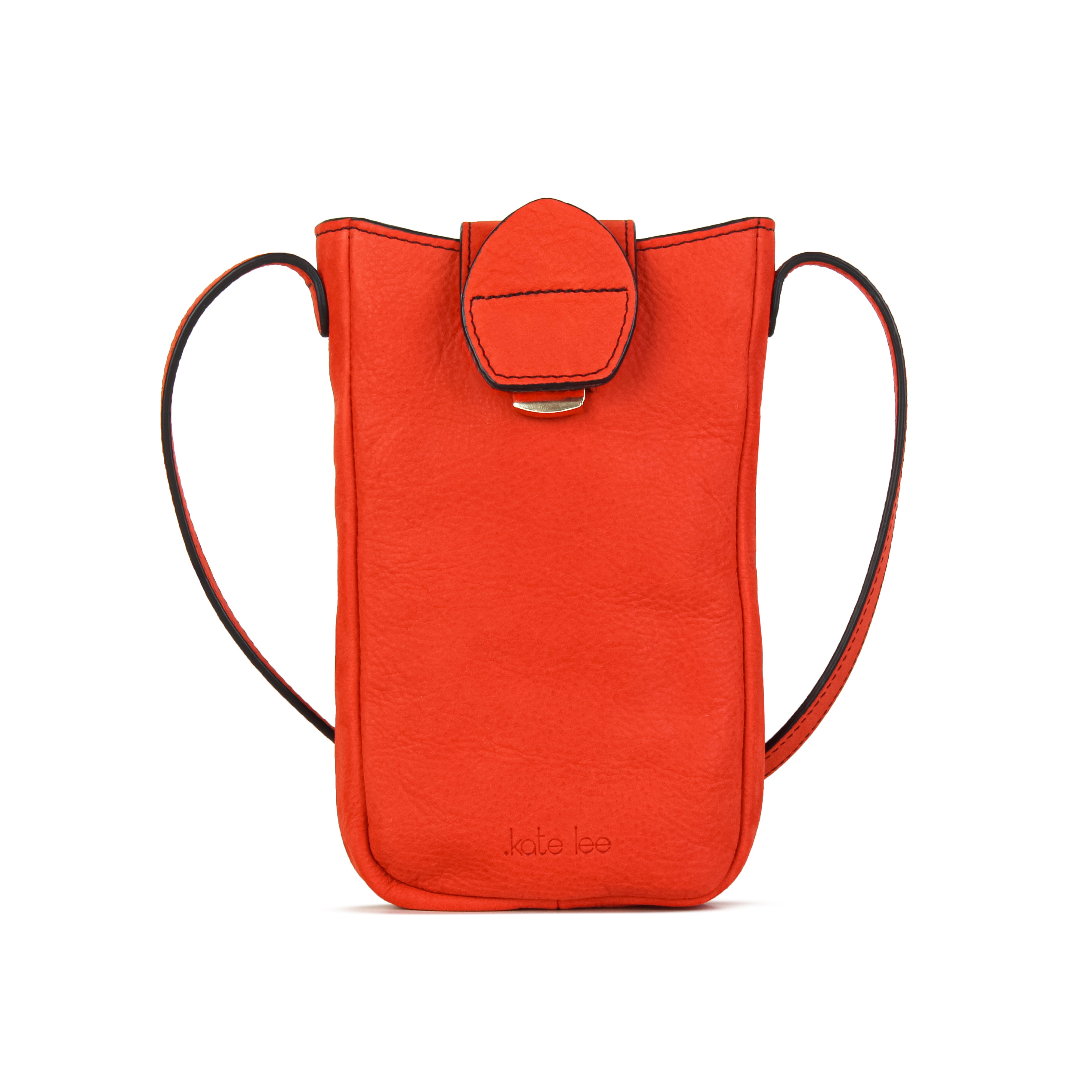 kate-lee-fiolaine-pochette-t-l-phone-orange-velours image 1