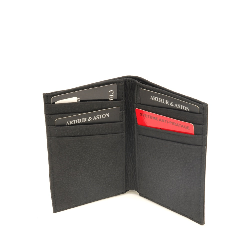 arthur-et-aston-oscar-porte-cartes-cuir-noir-pleine-fleur image 4