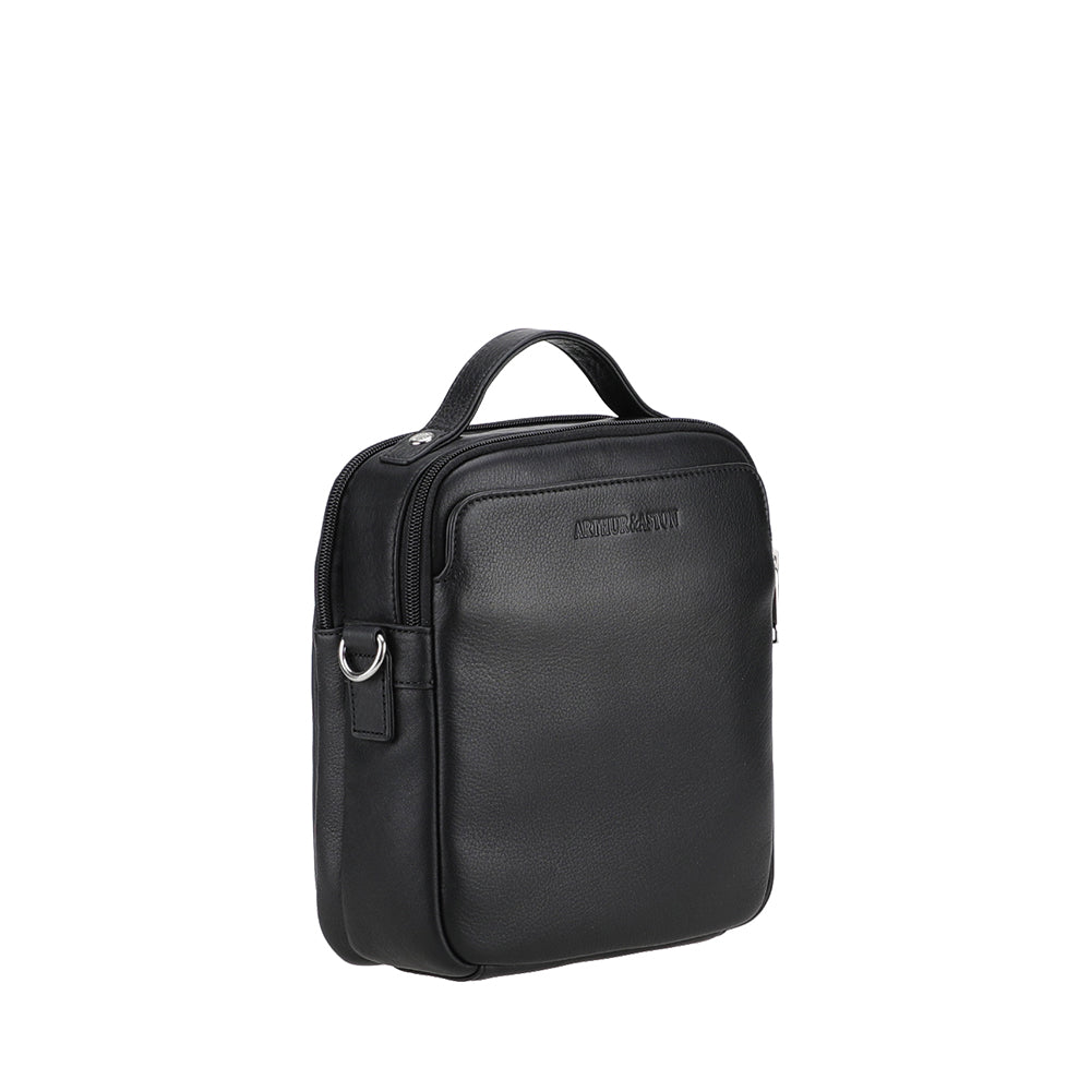 arthur-et-aston-ange-sacoche-m-cuir-noir image 2