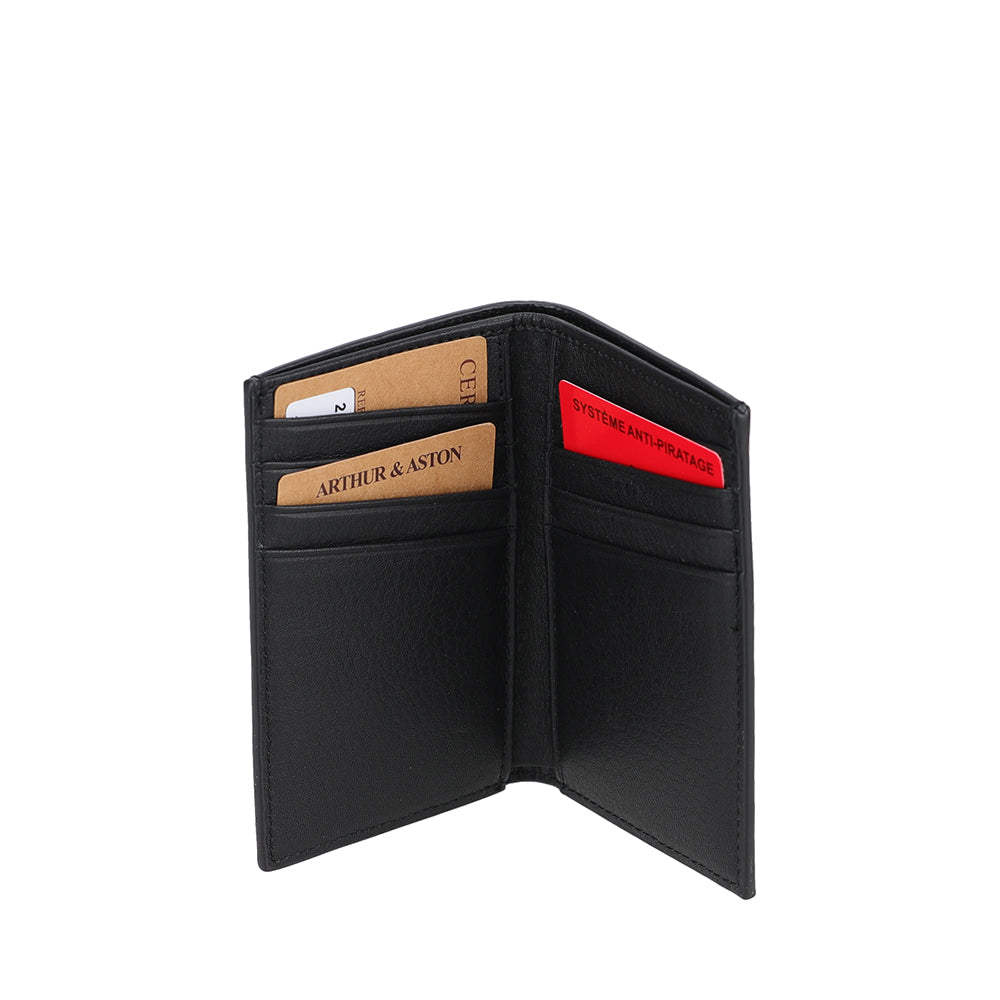 arthur-et-aston-jos-porte-cartes-cuir-noir-8-cartes image 2
