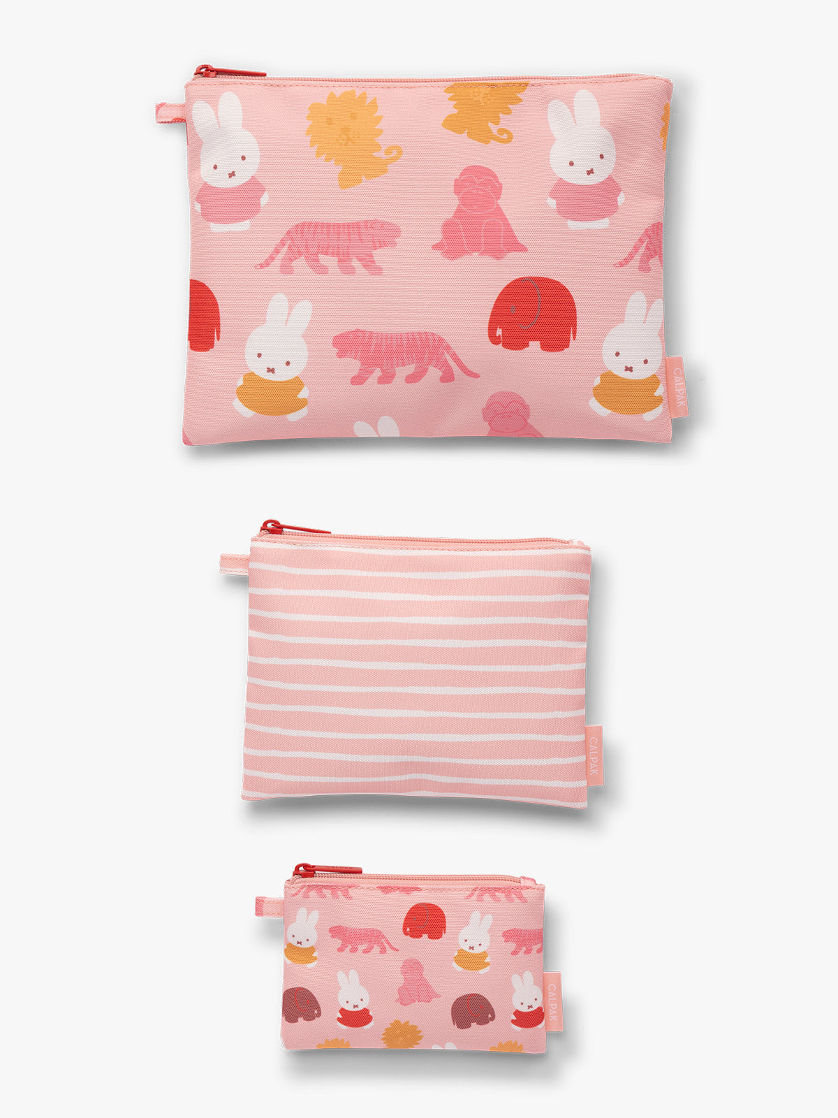calpak-miffy-compakt-zip-pouch-set-3-pochettes-rose image 5
