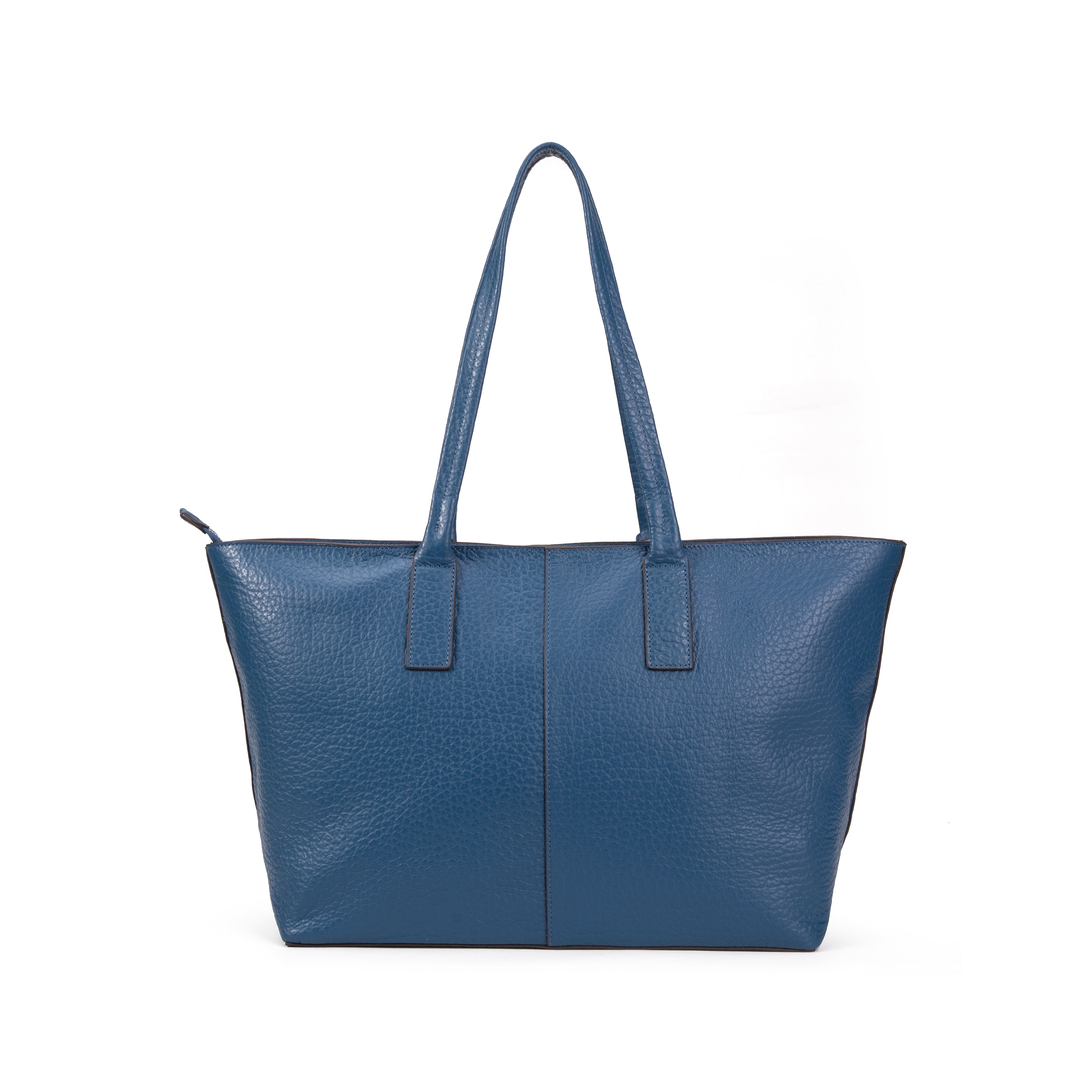 kate-lee-esmeralda-sac-cabas-cuir-bleu-grain image 4