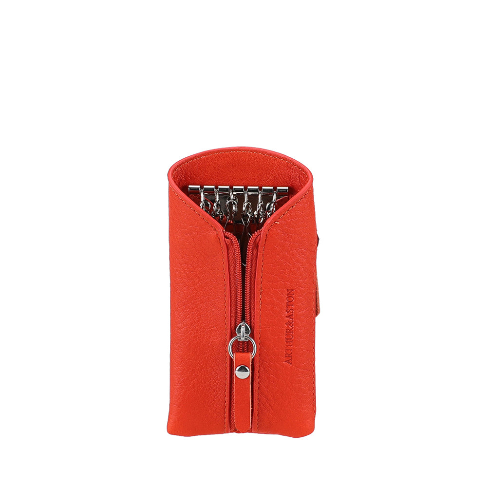 arthur-et-aston-ange-porte-cl-s-cuir-noir-fermeture-zip image 8
