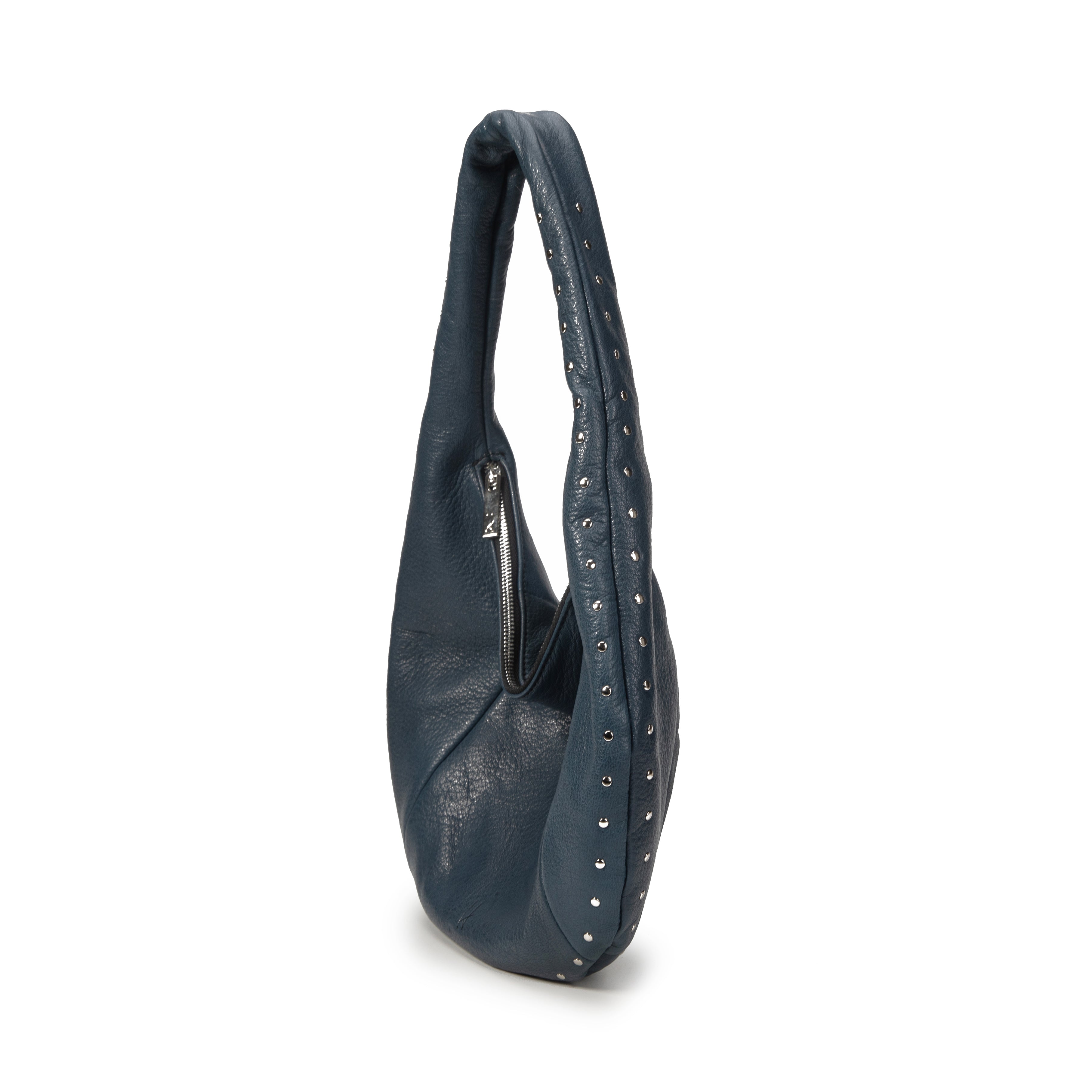 kate-lee-osy-sac-demi-lune-cuir-bleu-ch-vre image 2