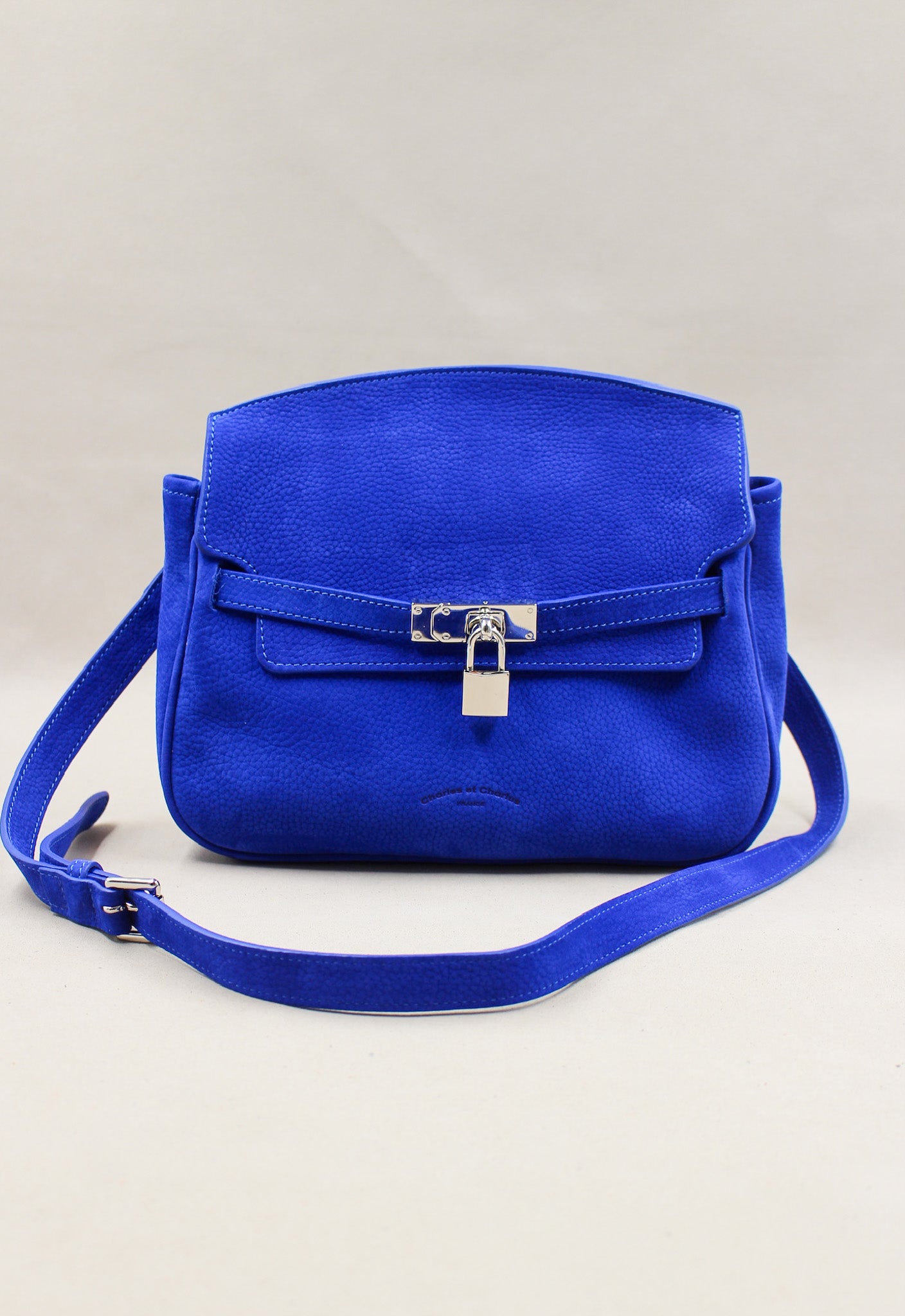 charles-et-charlus-vadim-sac-cuir-nubuck-turkish-blue image 3