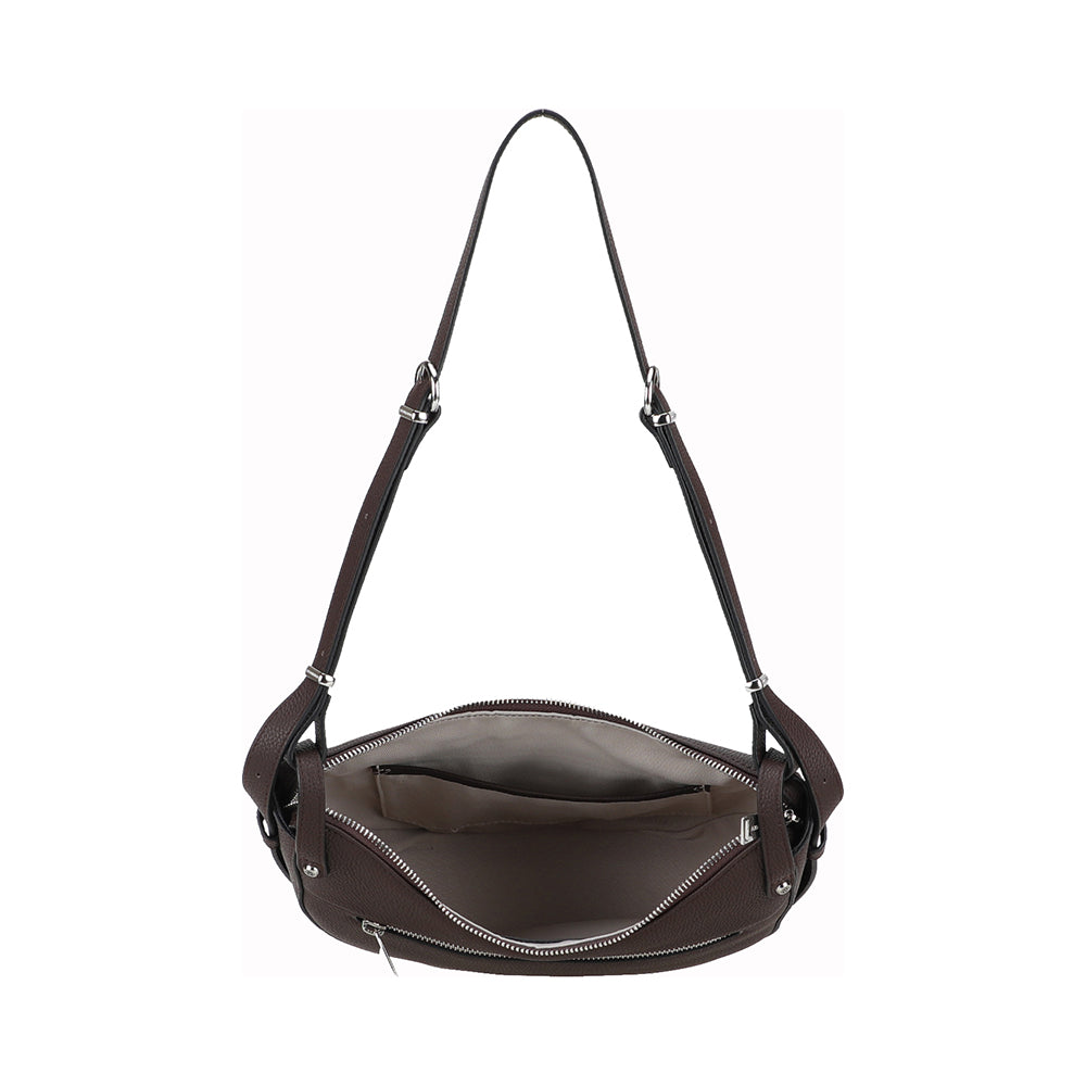 arthur-et-aston-daphn-sac-demi-lune-cuir-chocolat image 7