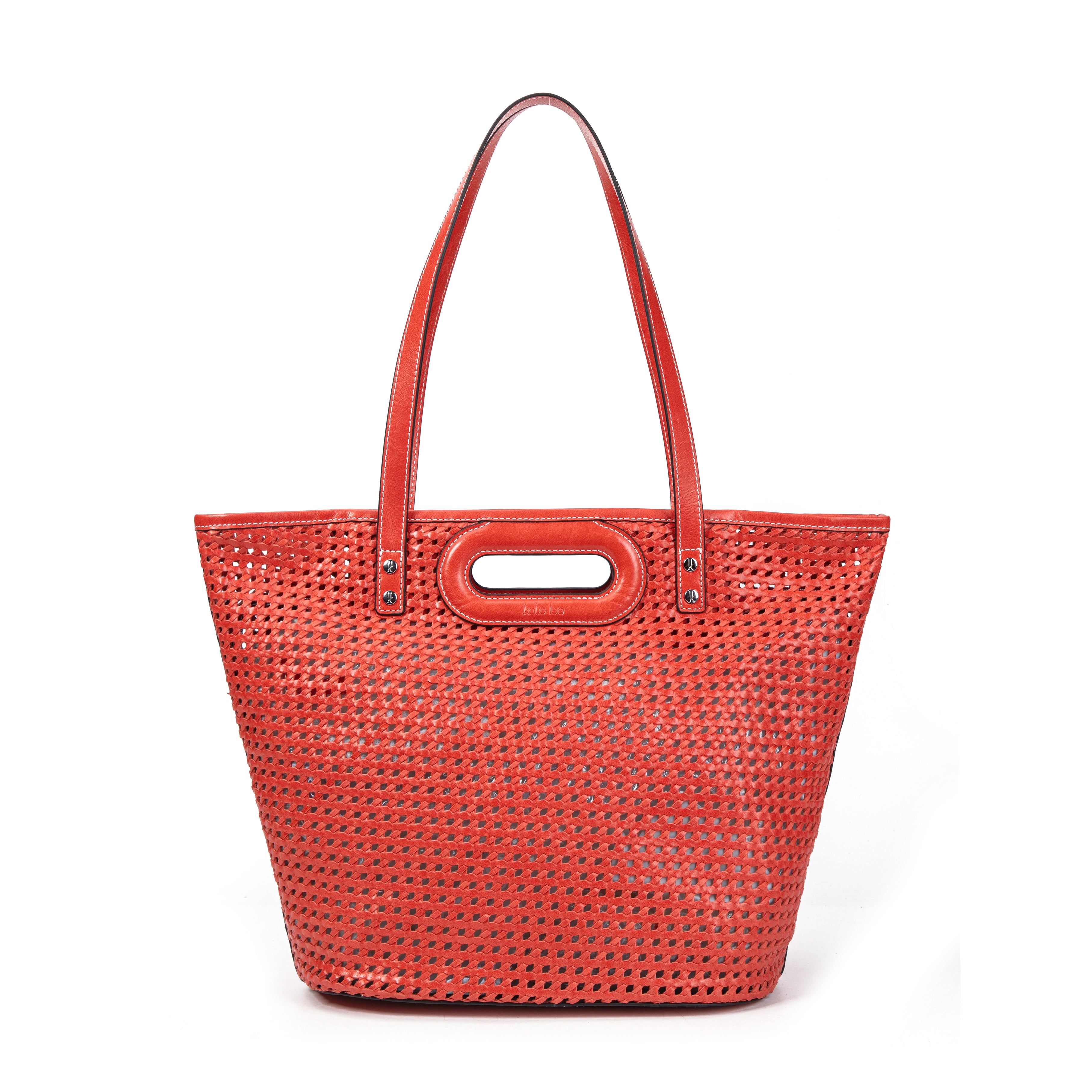 kate-lee-cabas-ofine-sac-cabas-cuir-feu-tress image 1