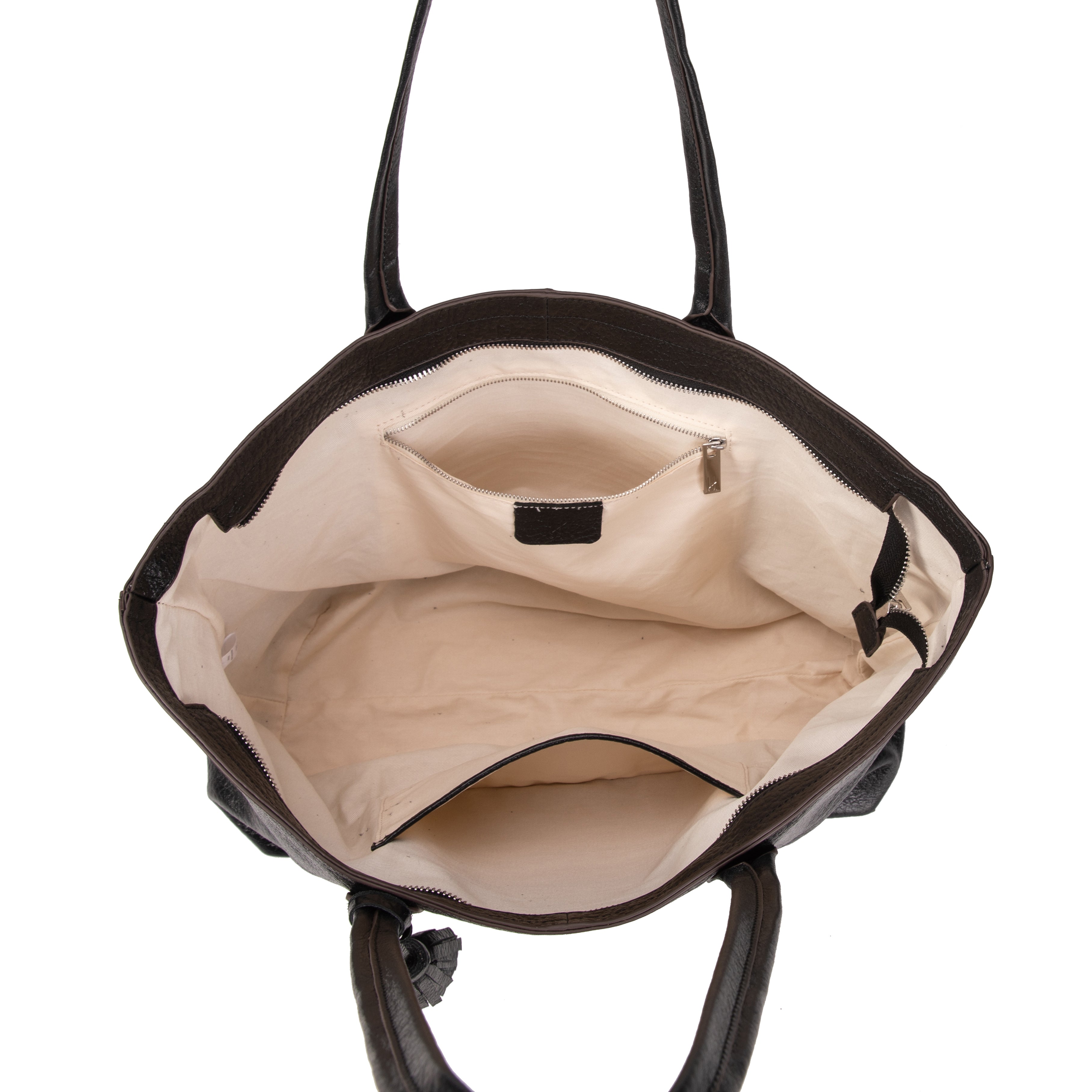 kate-lee-esmeralda-sac-cabas-cuir-noir-grain image 3