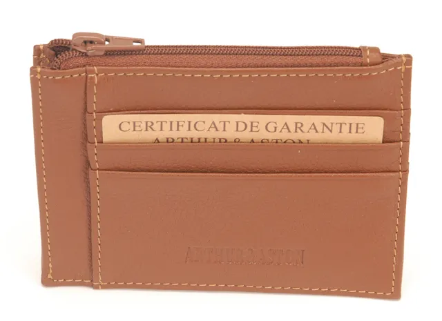 arthur-et-aston-dorian-porte-monnaie-carte-cuir-ch-taigne image 1