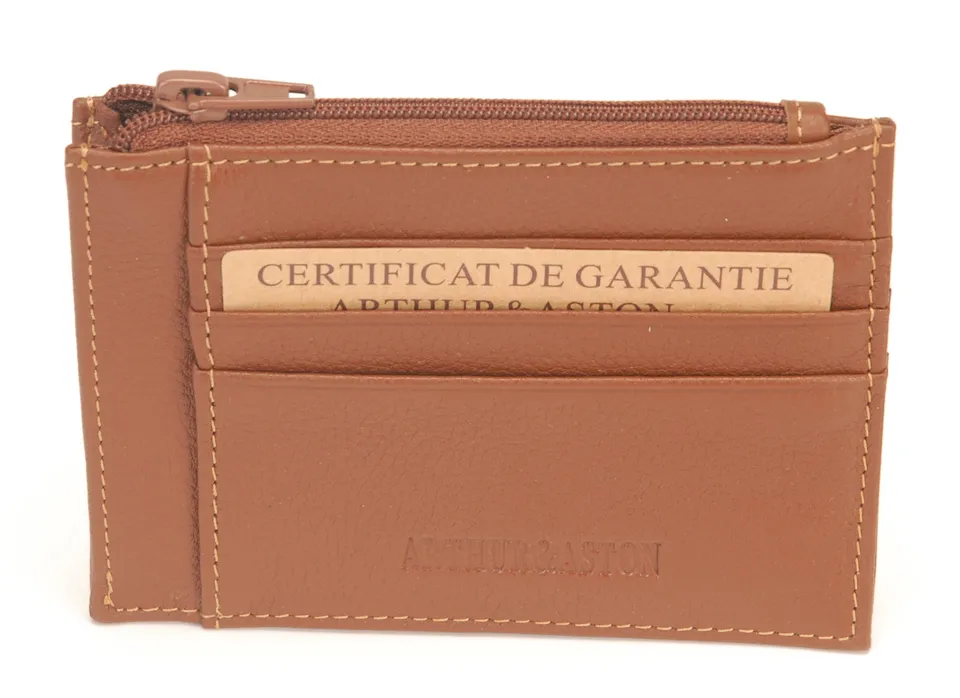 arthur-et-aston-dorian-porte-monnaie-carte-cuir-ch-taigne image 1