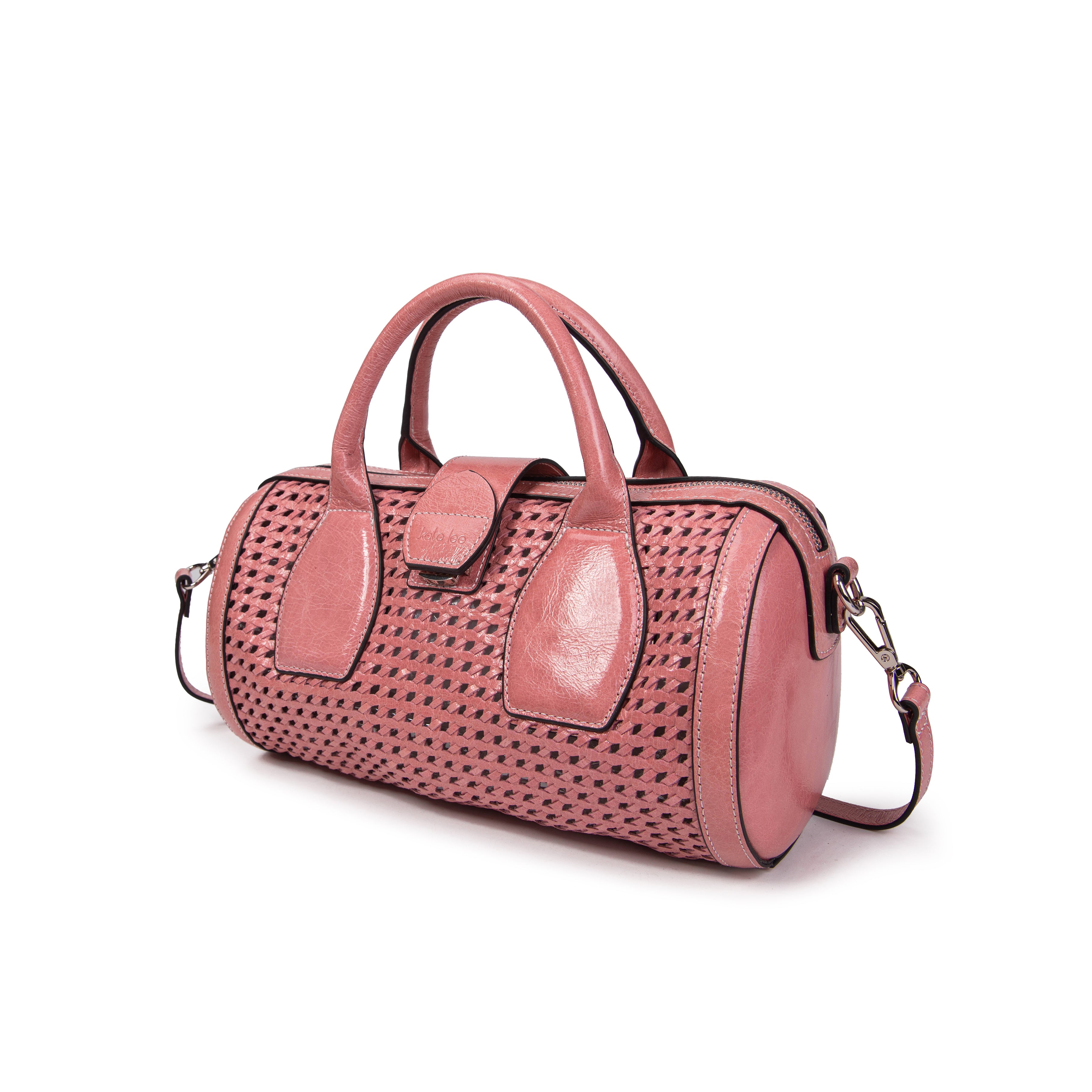 kate-lee-frola-sac-bowling-tress-rose-cuir image 2