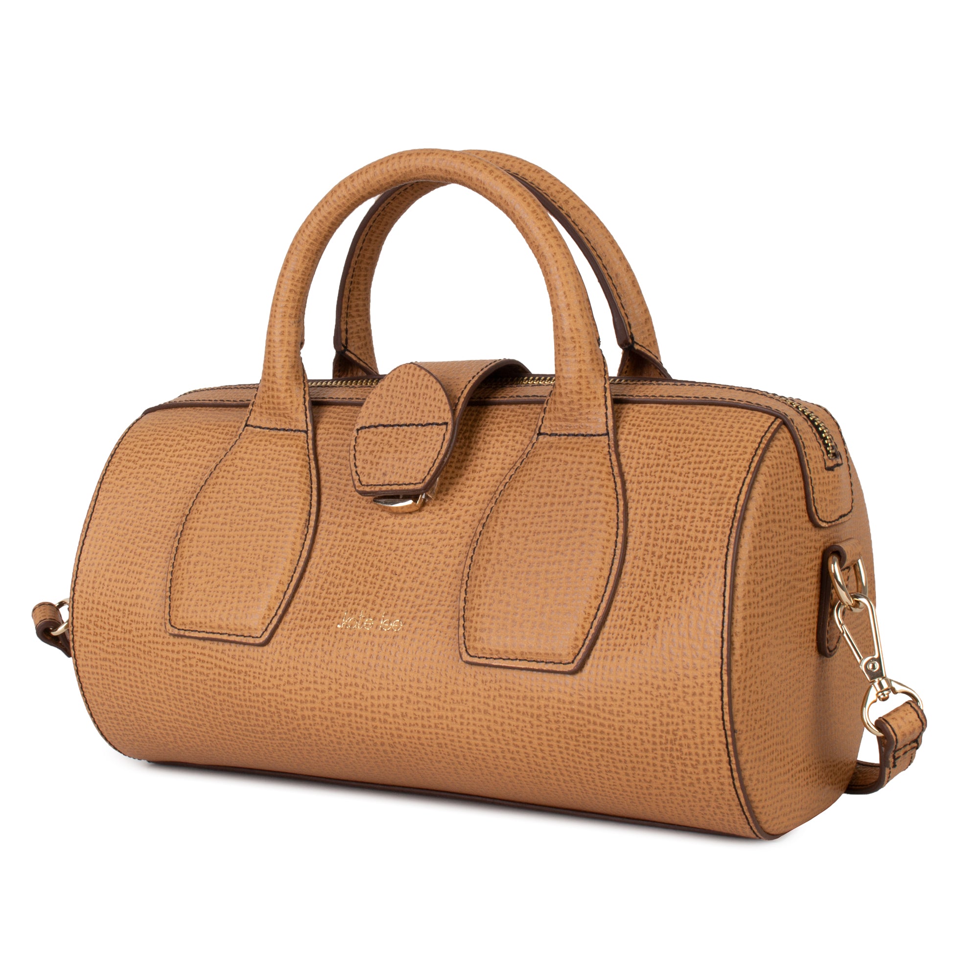 kate-lee-frola-sac-main-cuir-camel-bandouli-re image 2