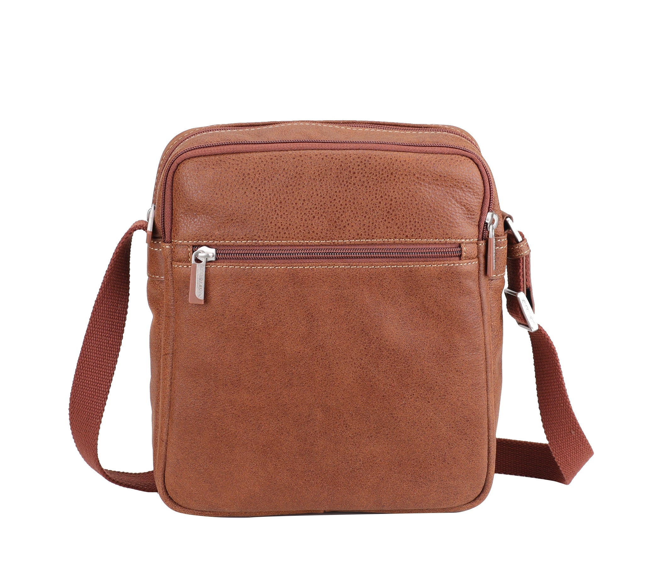 arthur-et-aston-cristiano-sac-travers-cuir-cognac-destroy image 3