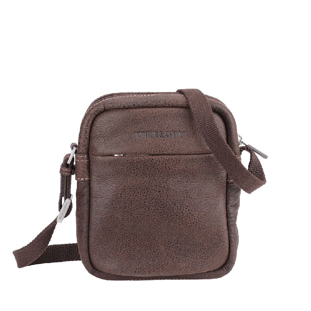 arthur-et-aston-cristiano-sac-travers-cuir-noir-petit-mod-le image 1