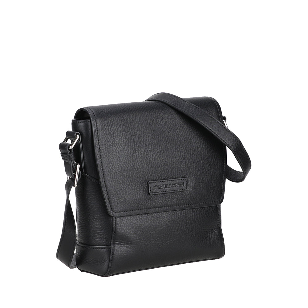 arthur-et-aston-jos-sac-travers-rabat-cuir-cognac-pleine-fleur image 6