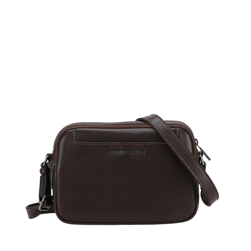 arthur-et-aston-l-on-besace-cuir-cognac-homme image 4