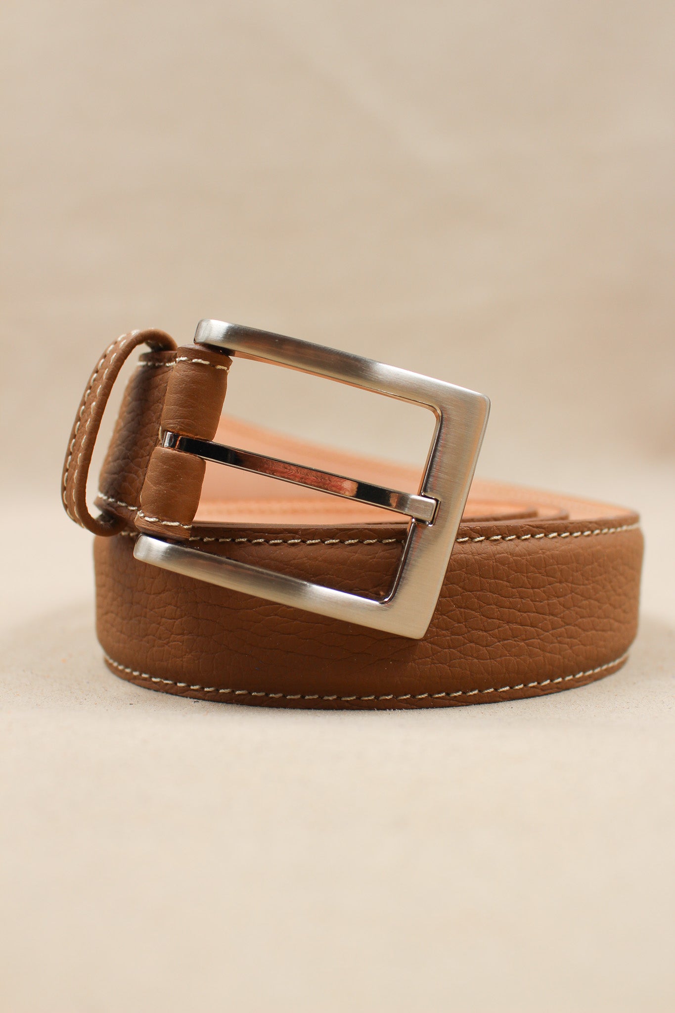 charles-et-charlus-4004-ceinture-cuir-grain-marine-35mm image 5