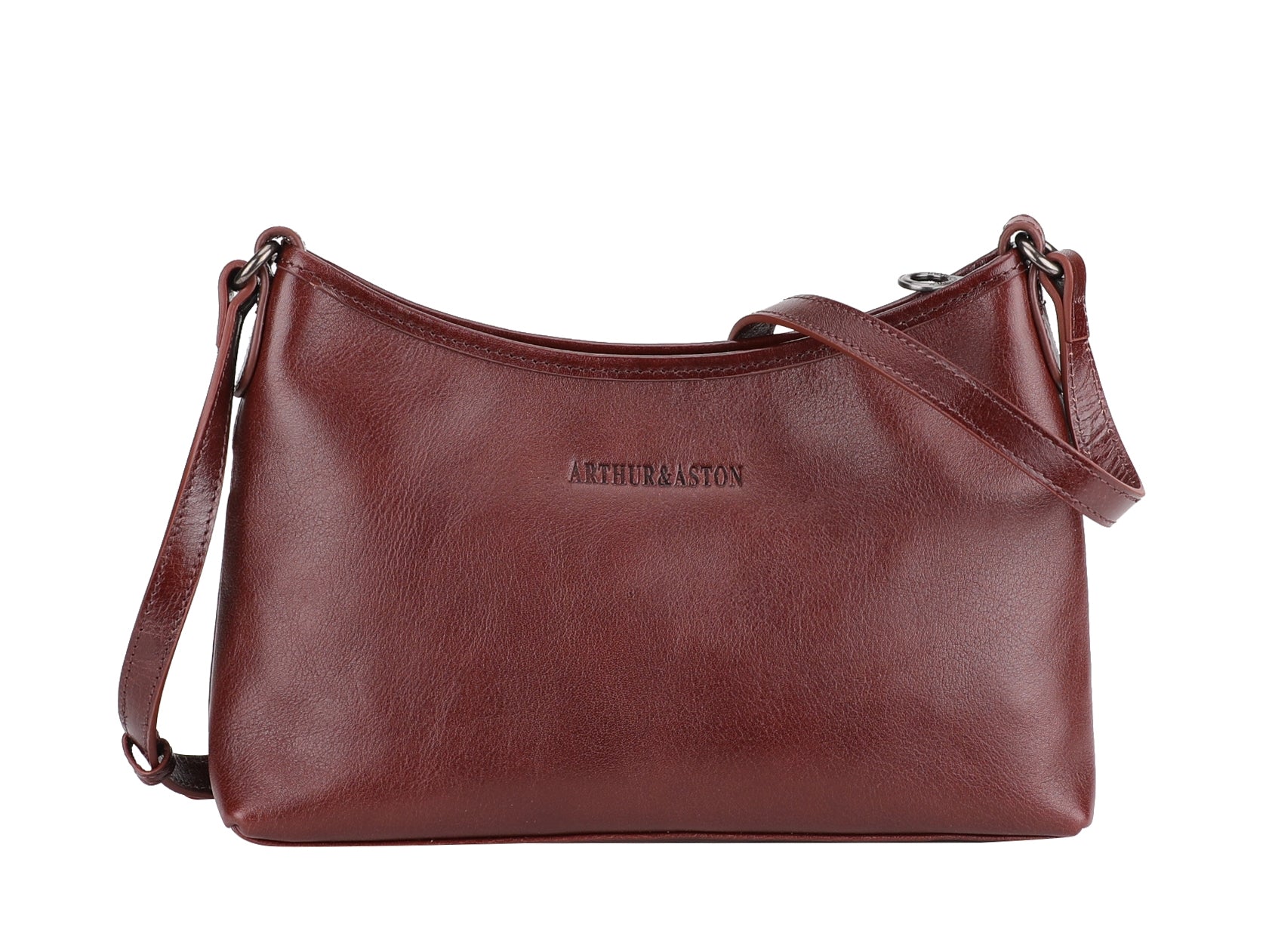arthur-et-aston-edith-sac-bandouli-re-cuir-vert-demi-lune image 7