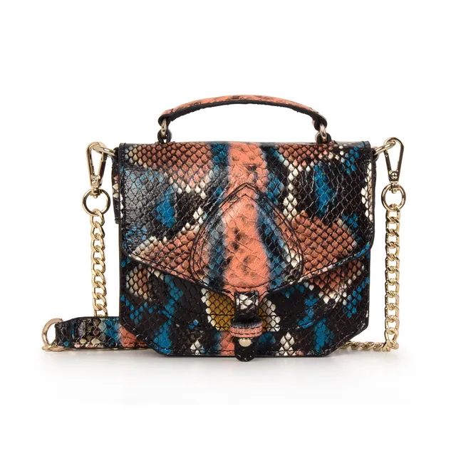 kate-lee-mini-tiny-emelyne-mini-sac-cuir-bleu-beige-serpent image 1
