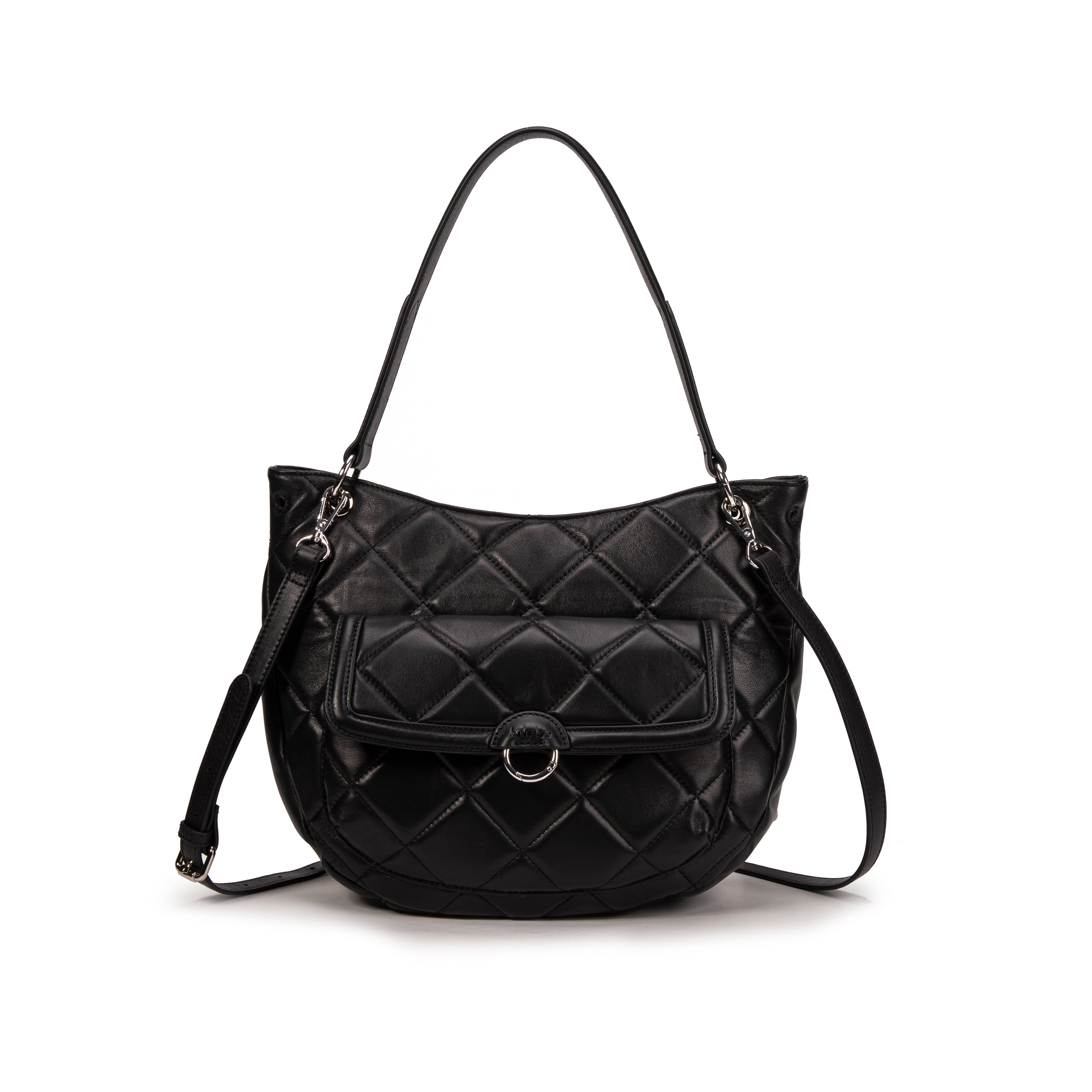 kate-lee-ully-hobo-sac-matelass-agneau-noir image 1
