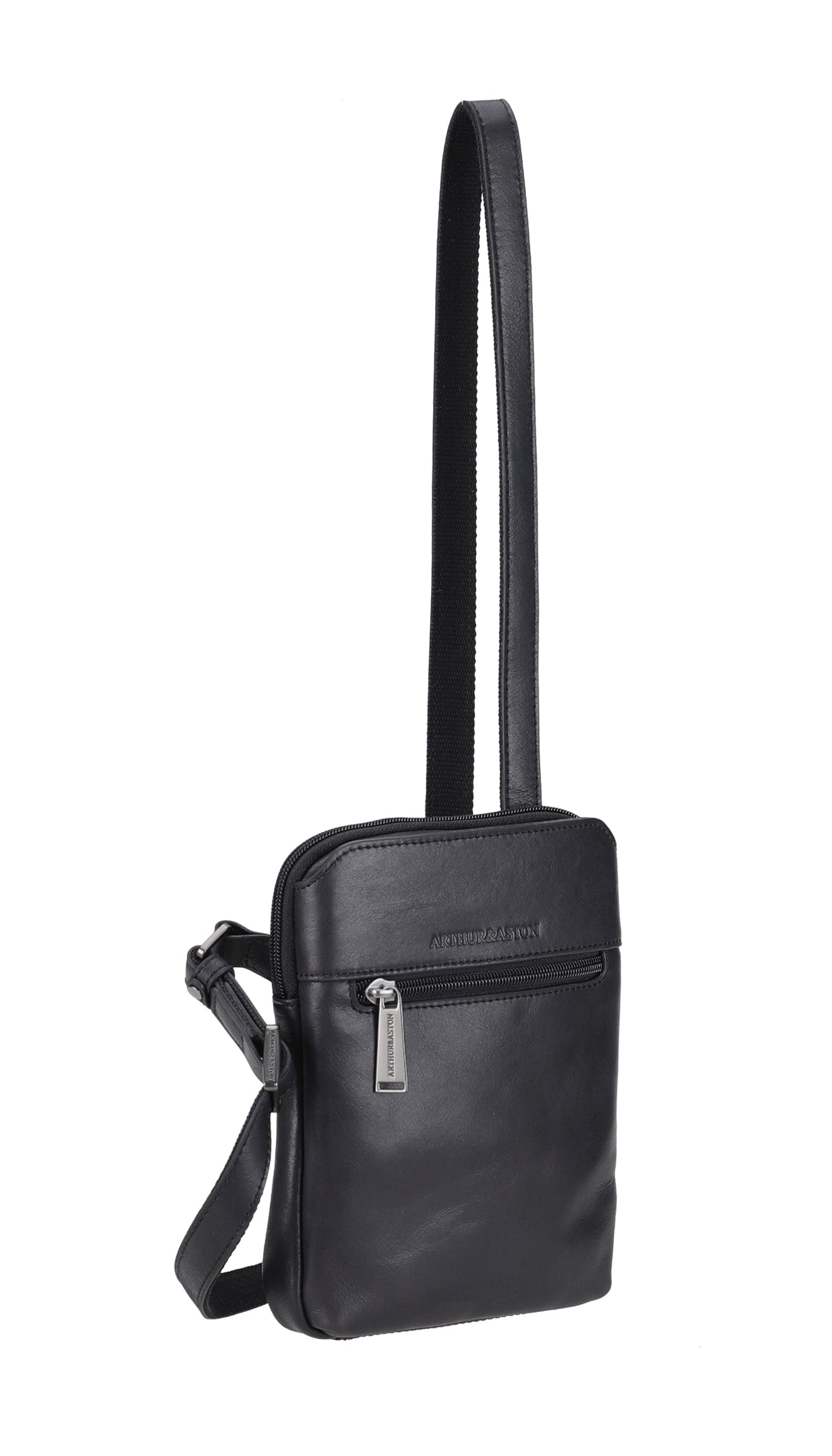 arthur-et-aston-cosmo-body-bag-cuir-noir image 8
