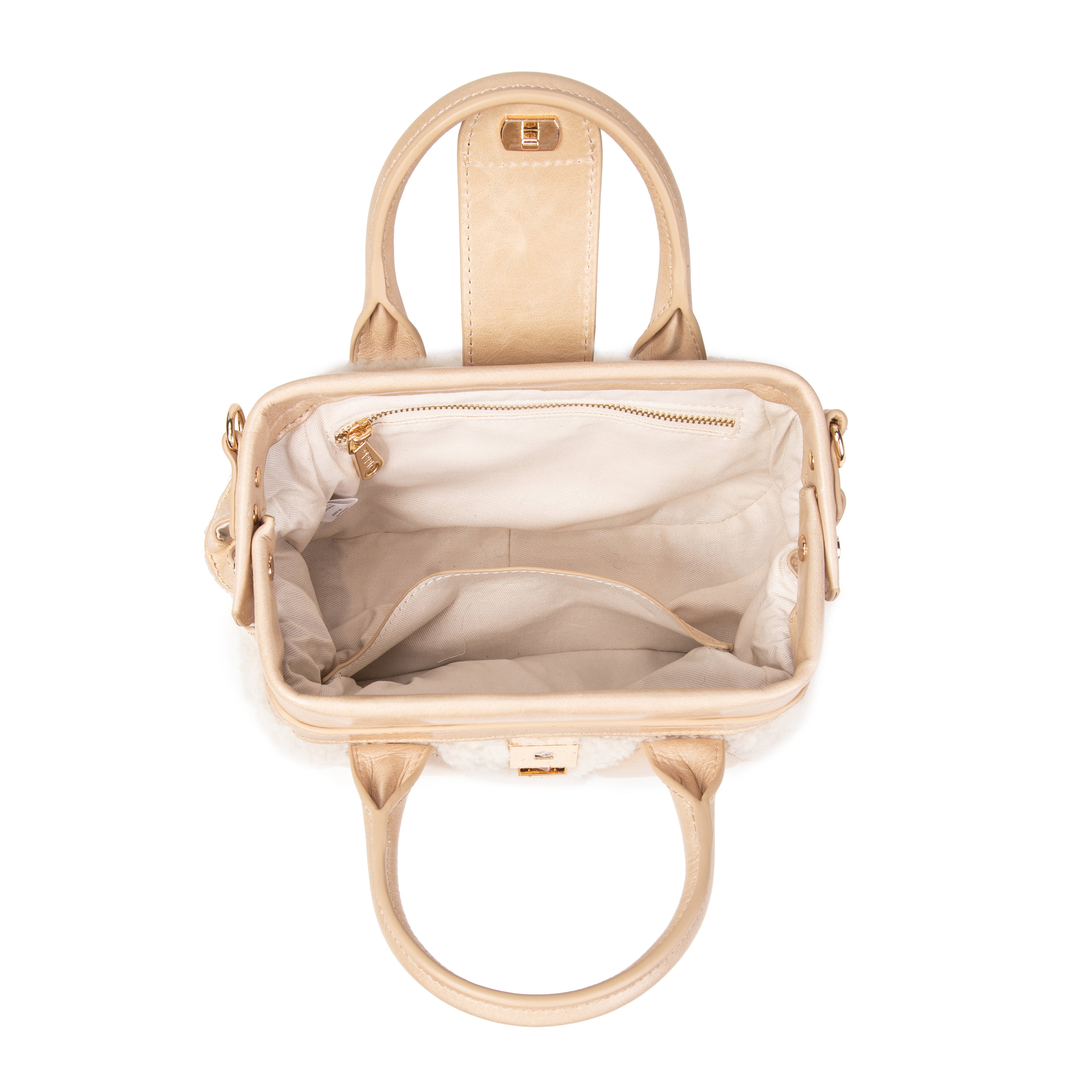 kate-lee-pikasso-sac-shearling-beige-bandouli-re image 3