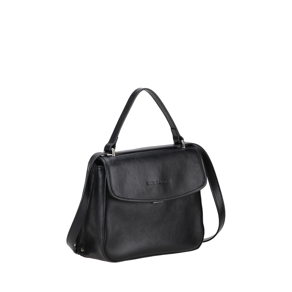 arthur-et-aston-edith-sac-main-cuir-bleu-rabat-femme image 6