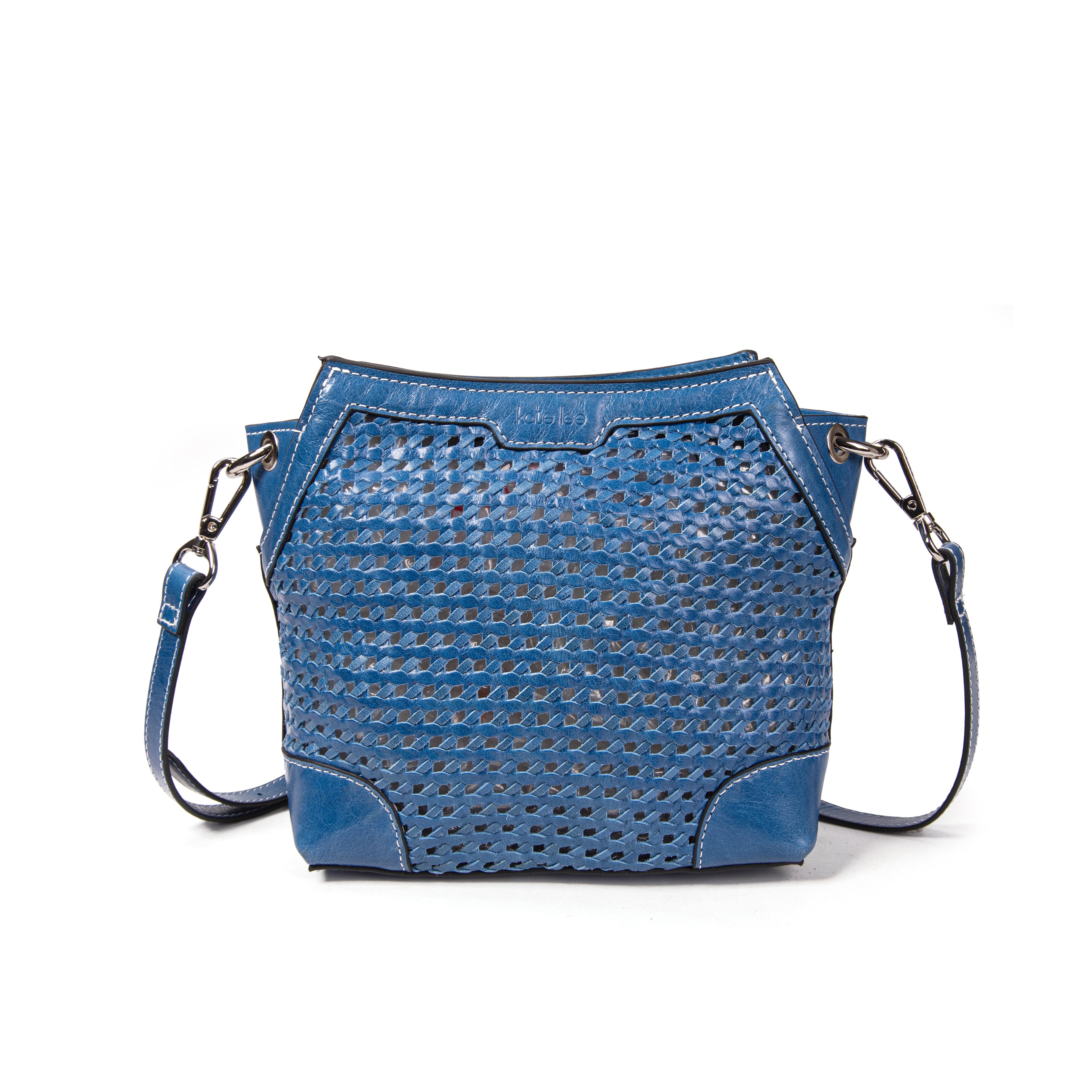 kate-lee-bonbon-tane-sac-bandouli-re-tress-bleu image 1