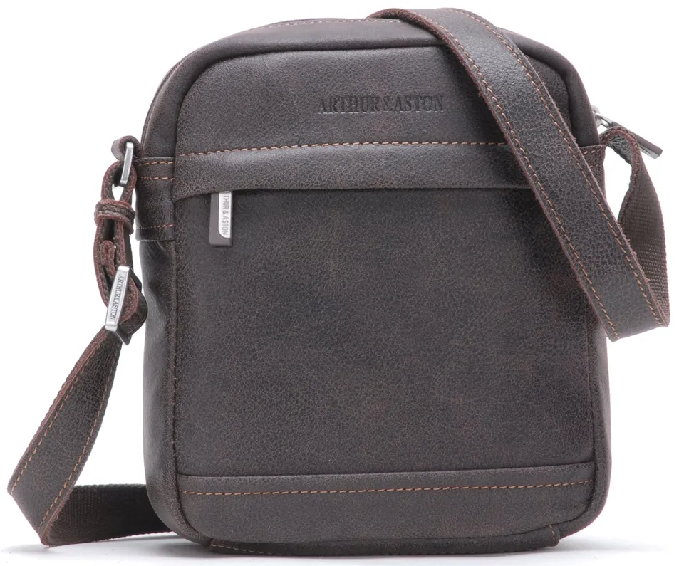 arthur-et-aston-cristiano-sacoche-travers-cuir-noir-petit-mod-le image 1