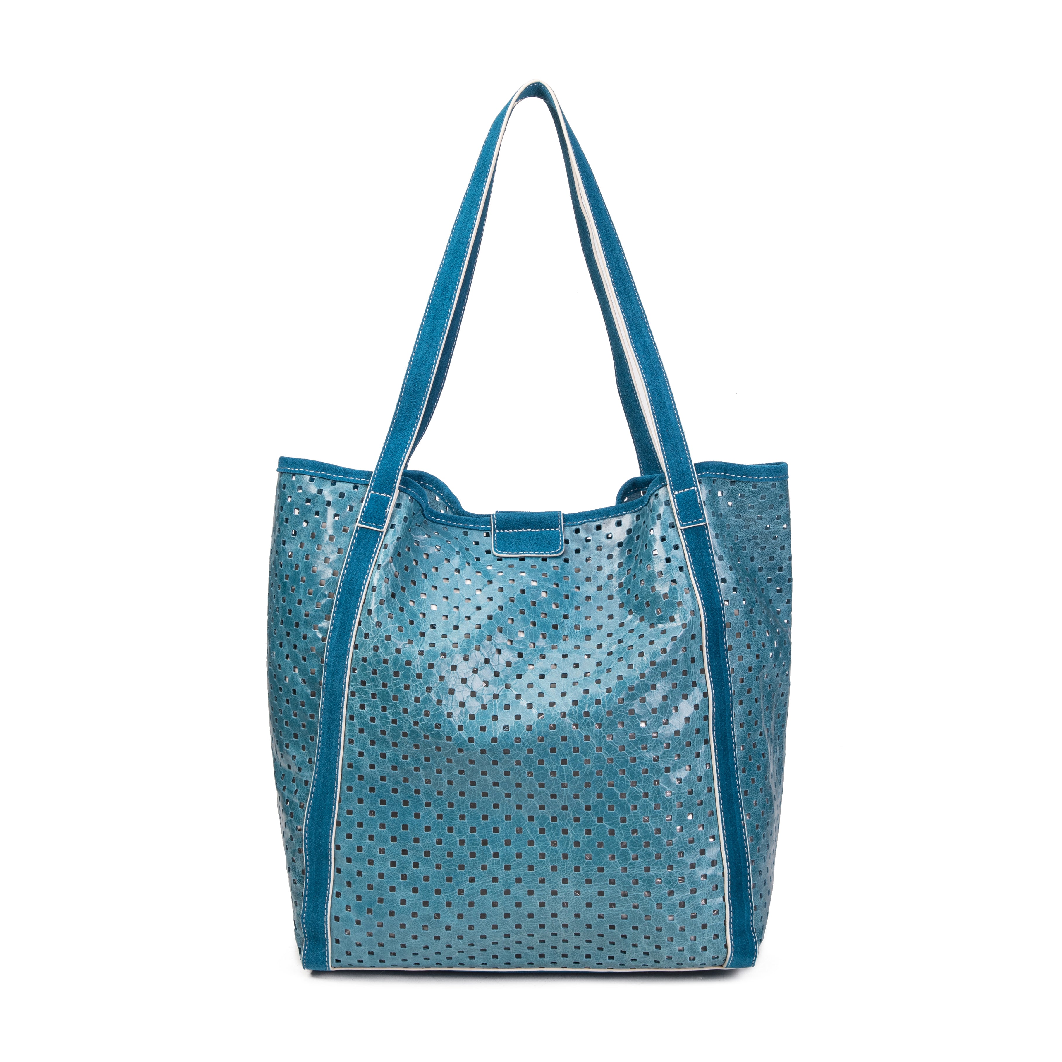 kate-lee-ryve-sac-cabas-cuir-bleu-vachette-perfor-e image 4