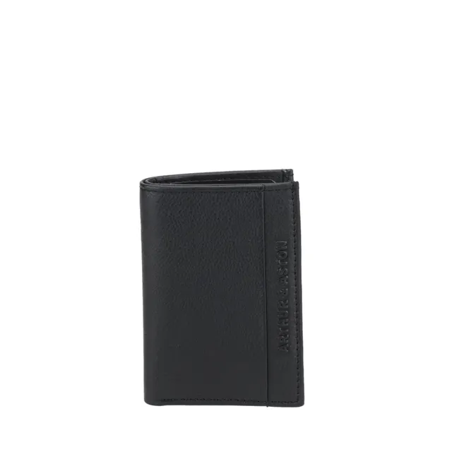 arthur-et-aston-terry-porte-cartes-cuir-noir-homme image 1