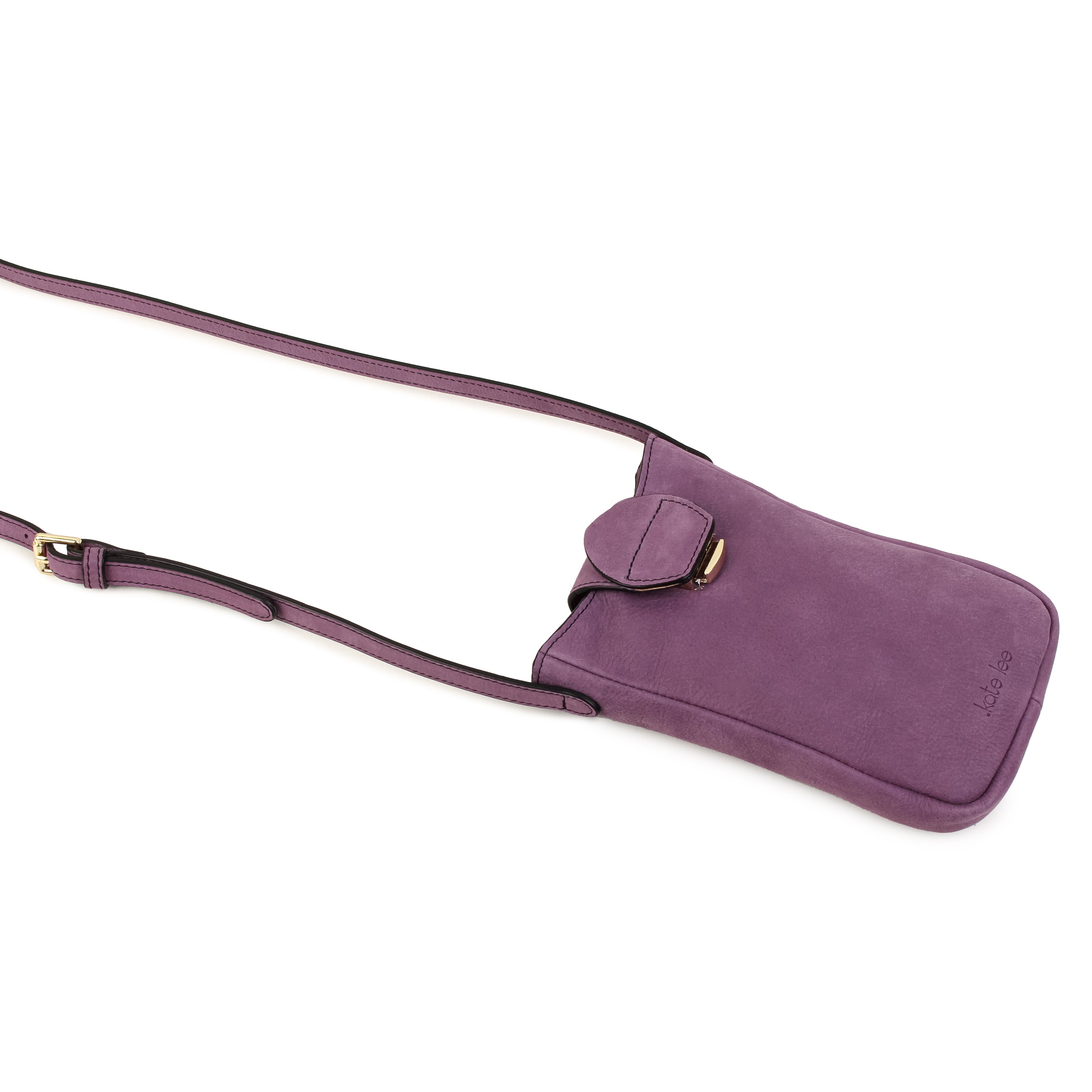 kate-lee-fiolaine-pochette-t-l-phone-cuir-violet-velours image 2